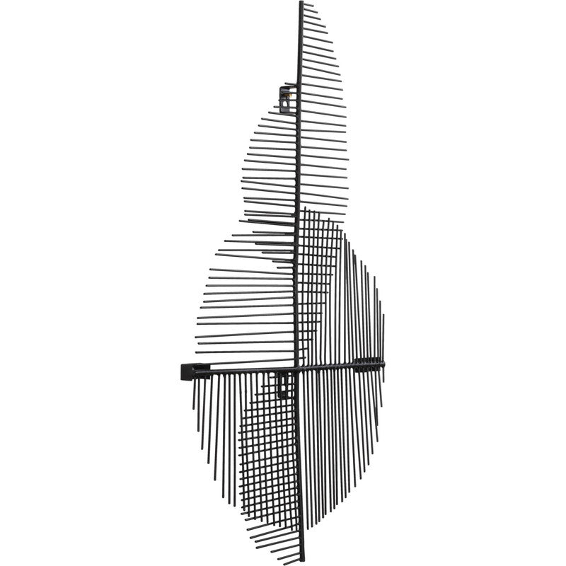 Bren Black Wall Decor - Modern Home & Office Decoration for Living Room, Bedroom, or Workspace
