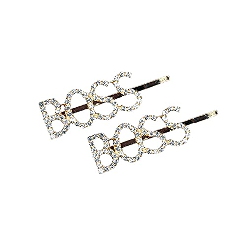 LEYSIN 2-Pack Metal Letter Hair Clips - Cute Alphabet Bobby Pins for Women & Girls - Perfect for School, Parties & Everyday Hairstyles