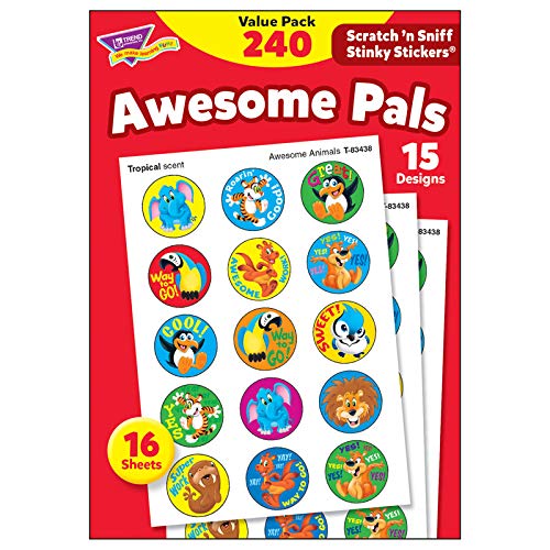 Trend Enterprises T-83914-3 Stinky Stickers Variety Pack - 3 Pack of Scratch and Sniff Stickers for Kids | Fun Classroom Rewards, Party Favors & Collectibles