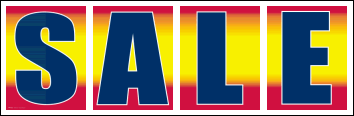 Vinyl Window Sign Kit - 4 Pack for Business Sales, Advertising & Promotions - Perfect for Storefronts, Retail Displays & Seasonal Marketing
