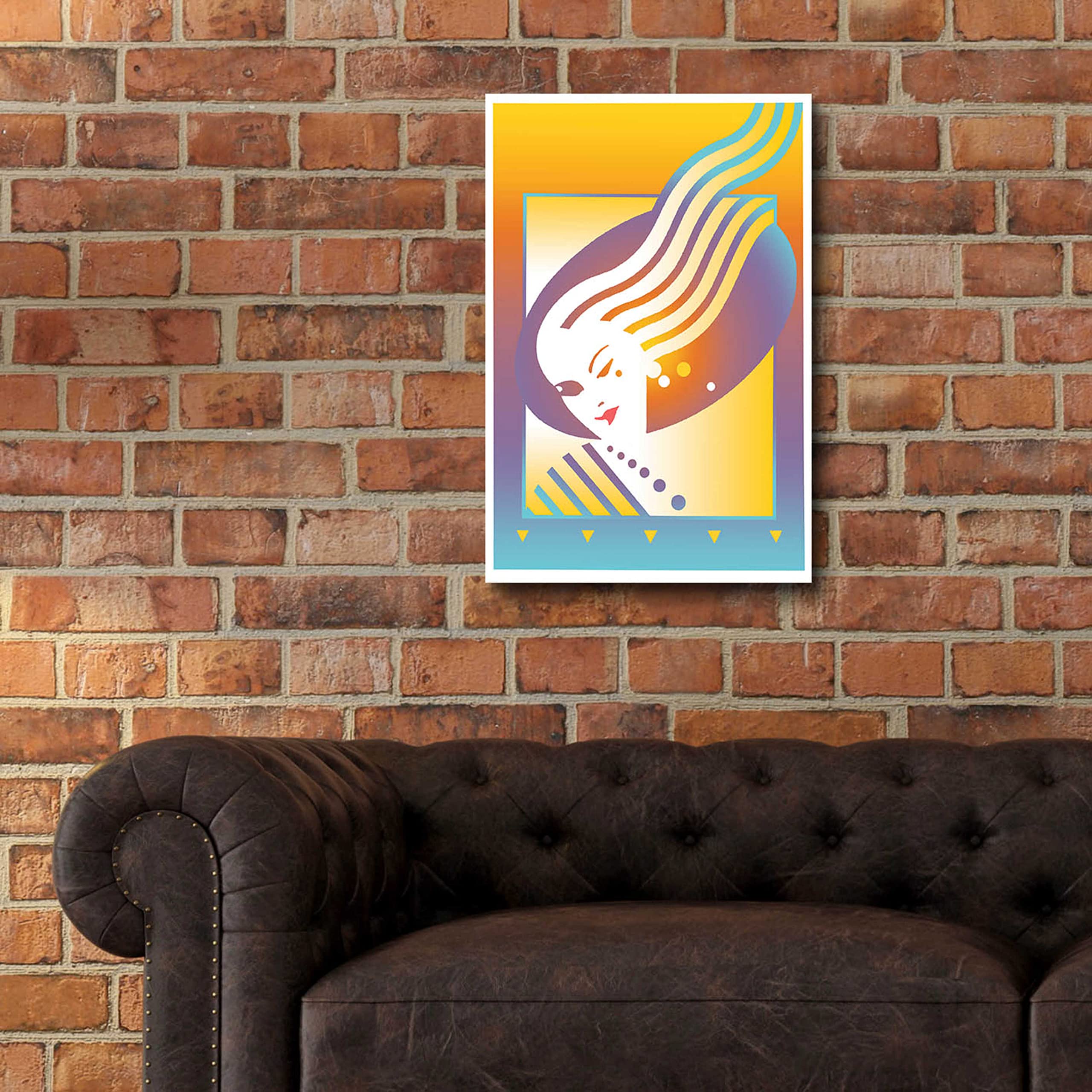 Epic Art 'Salon' by David Chestnutt - 16x24 Inch Acrylic Glass Wall Art Painting - Modern Home & Office Decor for Living Room, Bedroom, Dining Area