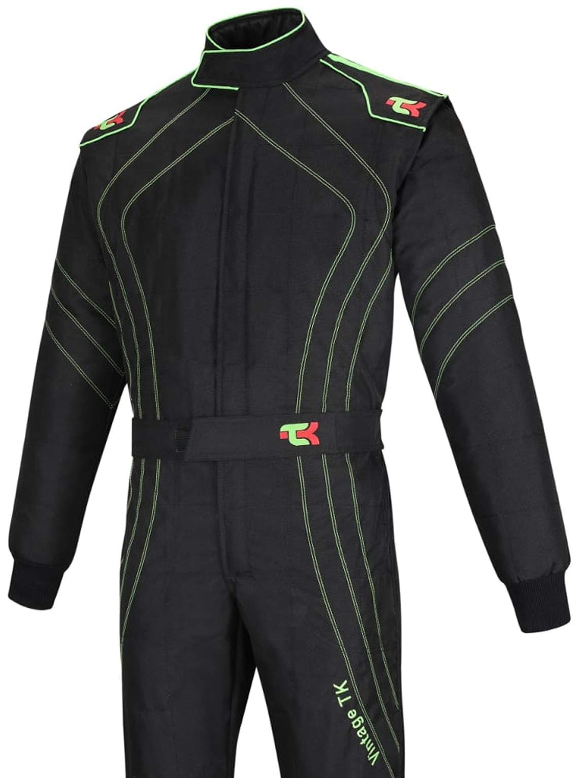 TK Adult Karting Suit - Professional One Piece Race & Rally Suit for Go Kart Racing - Durable Cordura Fabric - Perfect for Track Days, Motorsports & Racing Events