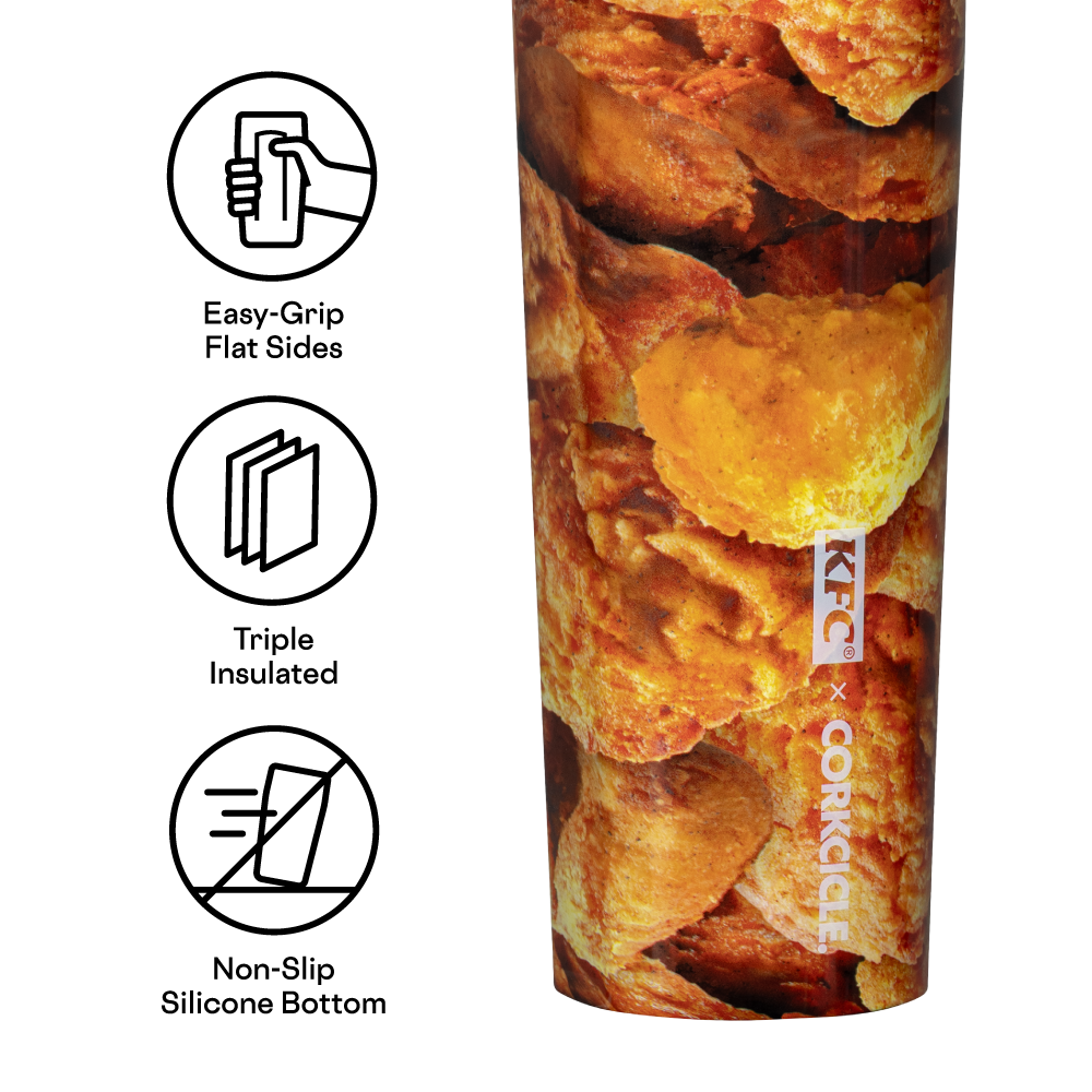 KFC x Corkcicle Sport Canteen - Insulated Stainless Steel Water Bottle for Travel, Gym & Outdoor Activities | Leakproof & Sweatproof Design | Perfect for Sports, Hiking & Daily Use