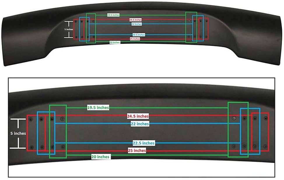 2008-2015 Mitsubishi Lancer GT Spoiler Wing - High Gloss Black ABS Plastic Rear Spoiler for Enhanced Aerodynamics & Sporty Style - Perfect for Car Enthusiasts & Racing Events