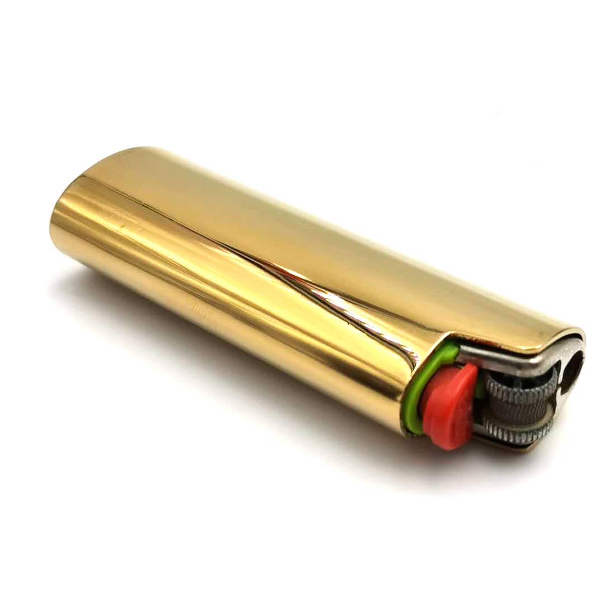 BIC Lighter Case Cover Holder - Gold for Outdoor & Camping