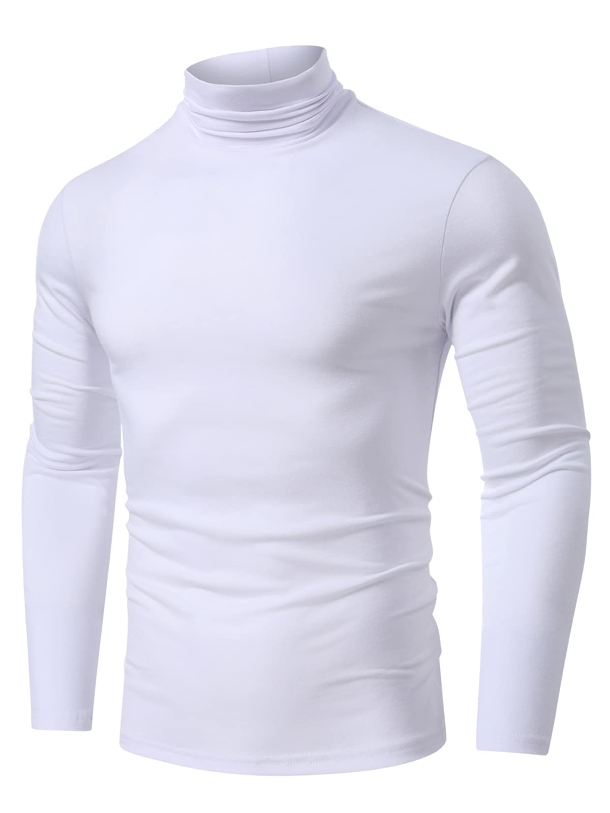 UZ Men's Slim Fit Turtleneck Pullover Sweater - Long Sleeve Thermal Casual T-Shirt for Men | Winter Layering, Office Wear & Everyday Comfort