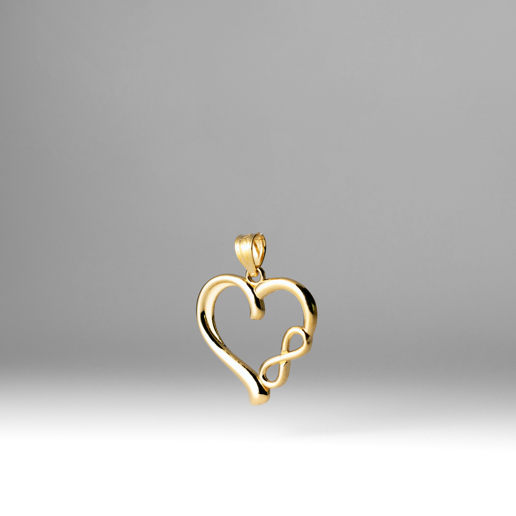 14K Gold Infinity Heart Pendant Necklace - Elegant Love Symbol Jewelry Gift for Women - Perfect for Anniversaries, Valentine's Day & Romantic Occasions