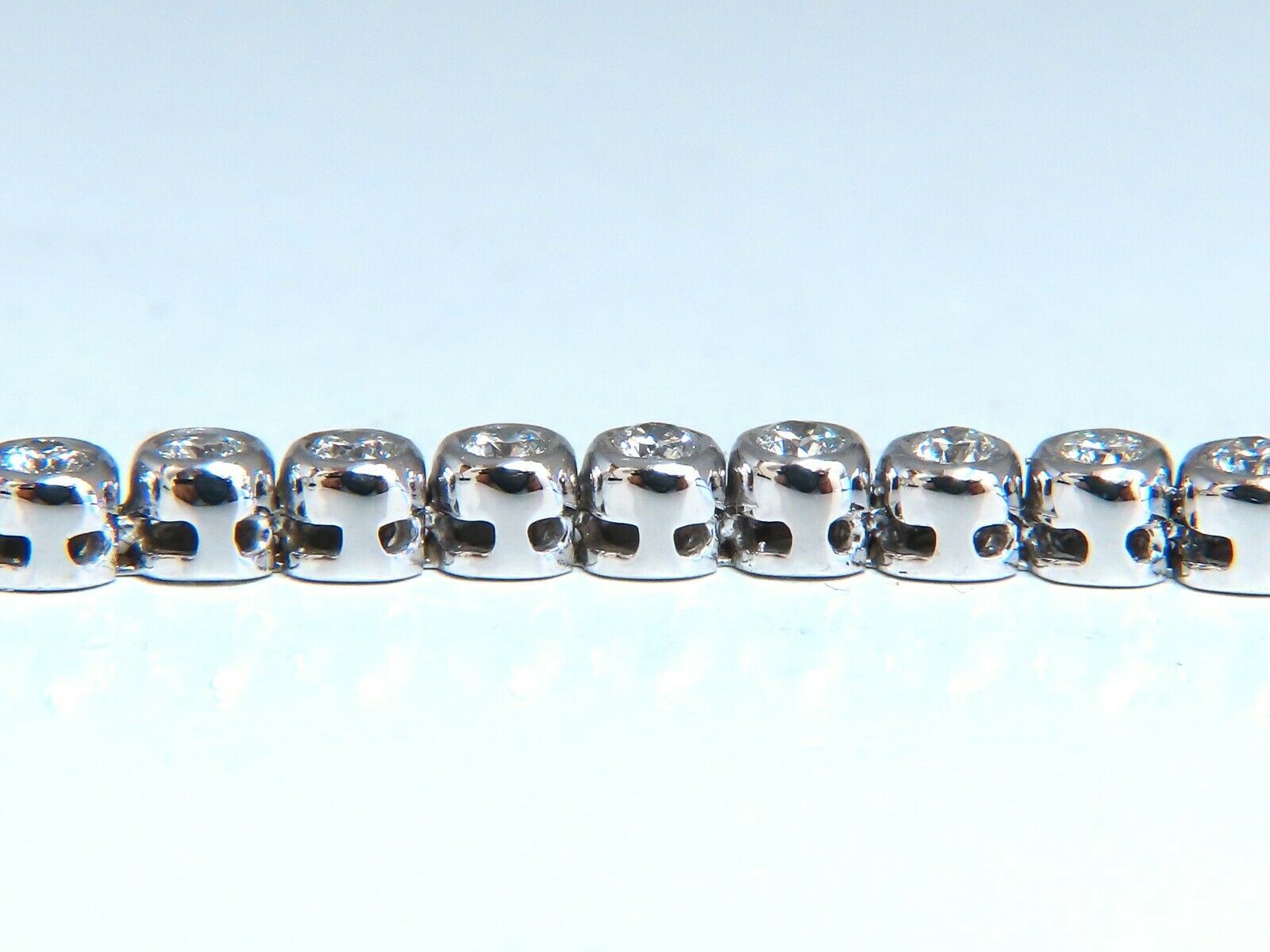 3.05ct Natural Diamond Tennis Bracelet in 14K Solid Gold - Smooth Anti-Catch Design for Women's Elegant Everyday Wear & Special Occasions