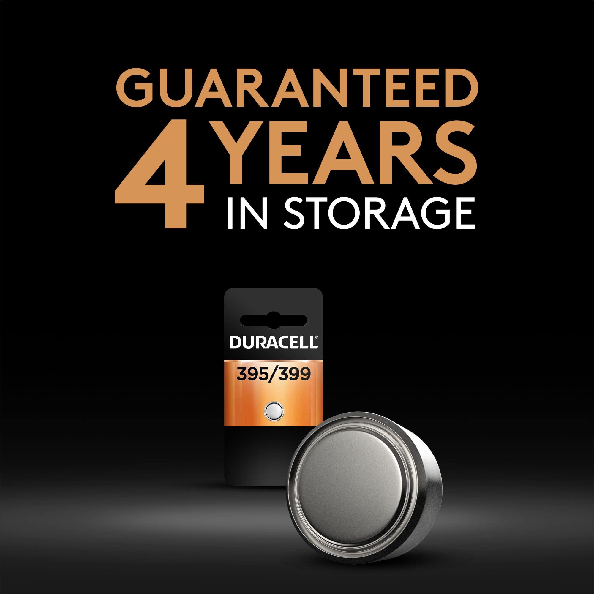 Duracell 395/399 Silver Oxide Button Battery - 1.5V Long Lasting Power for Watches, Medical Devices, Calculators | 1 Count Pack | Ideal for Everyday Use in Electronics, Fitness Trackers & Key Fobs