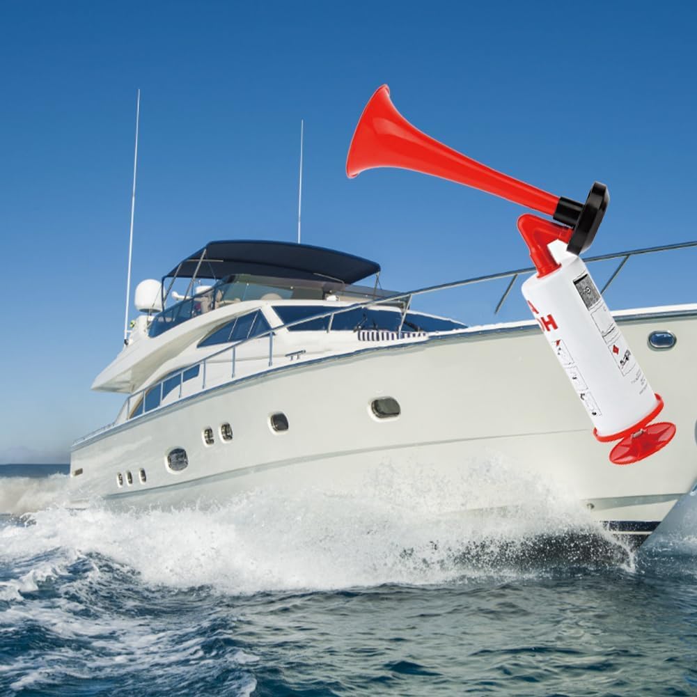 Handheld Air Pump Horn, Loud Sports Air Horn for Boats, Safety & Sporting Events - Perfect for Marine Safety, Emergency Alerts & Outdoor Activities