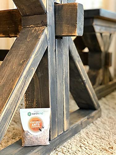 EarthKind Stay Away Ants & Cockroaches Deterrent Pouches - Natural Botanical Pest Repellent for Kitchen, Pantry & Countertops - Safe Non-Toxic Pest Control - 4 Pack - Perfect for Home, Office & Food Storage Areas
