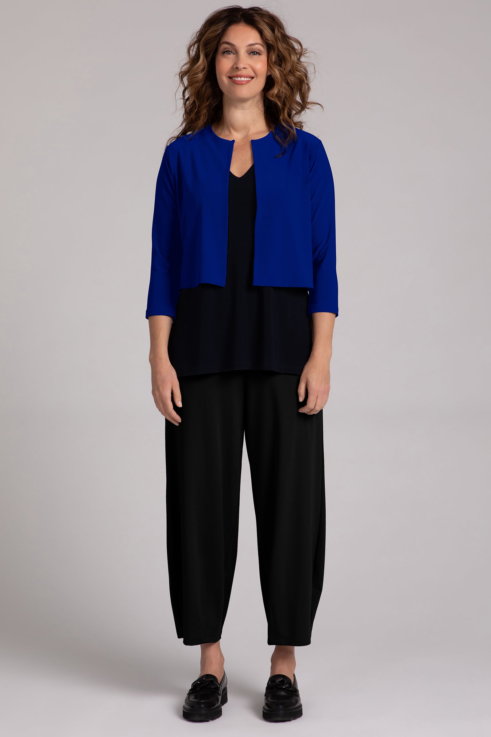 Classic Bolero Cardigan for Women - Lapis Blue Lightweight Knit Cover-Up | Perfect for Weddings, Parties & Evening Wear
