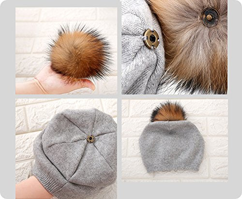 Luxury Cashmere Knit Wool Beanie for Men & Women - Soft Winter Warm Hat for Cold Weather - Perfect for Skiing, Hiking, and Outdoor Activities