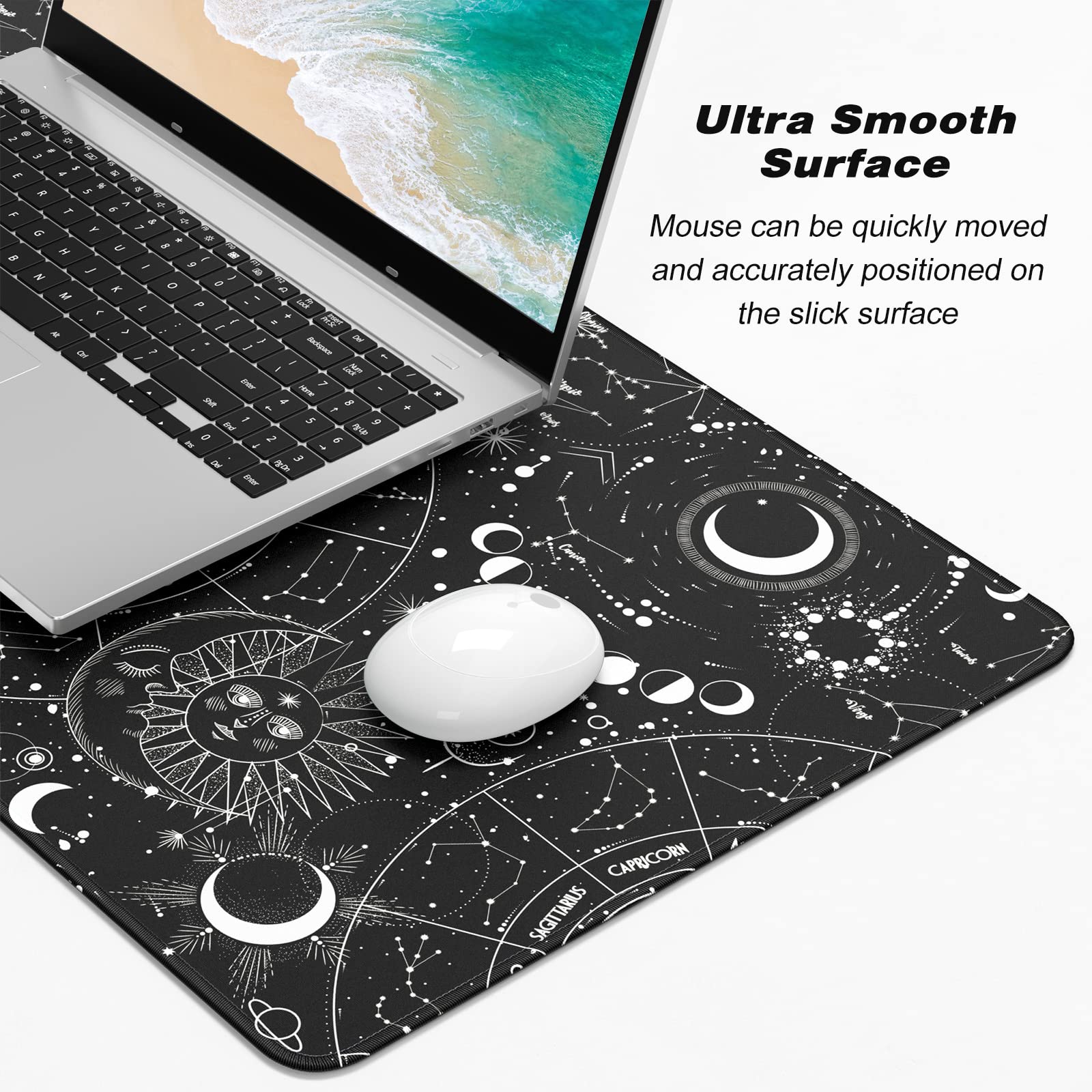 Atufsuat XXL Gaming Mouse Pad 30x14 Inch - Waterproof, Non-Slip Desk Mat for Office & PC Gaming