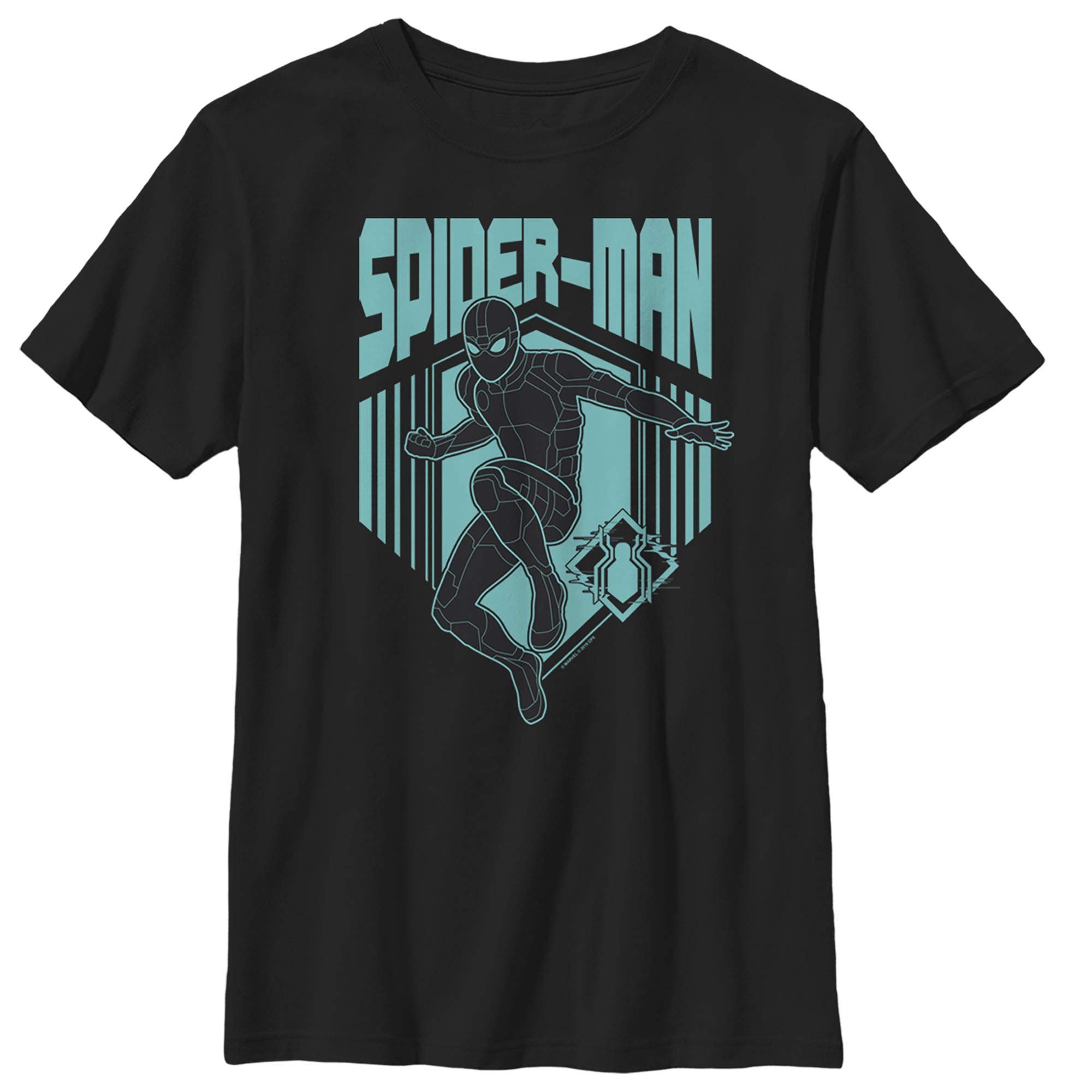 Marvel Boys Spider-Man Far from Home Shadow Streak Graphic T-Shirt - Cool Superhero Tee for Kids, Birthday Gifts & Cosplay Costume Accessories | Perfect for Halloween, Comic Con & Everyday Wear