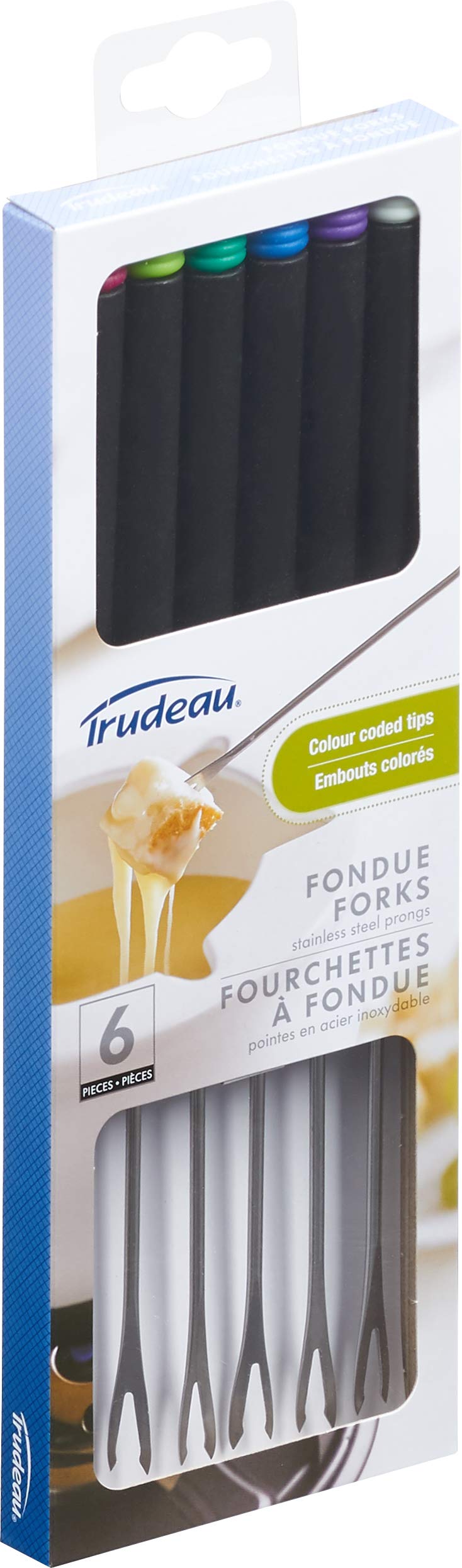 Premium Stainless Steel Meat Fondue Forks Set of 6 - Heat-Resistant Forks for Beef, Chicken & Seafood - Perfect for Parties, Fondue Nights & Family Gatherings