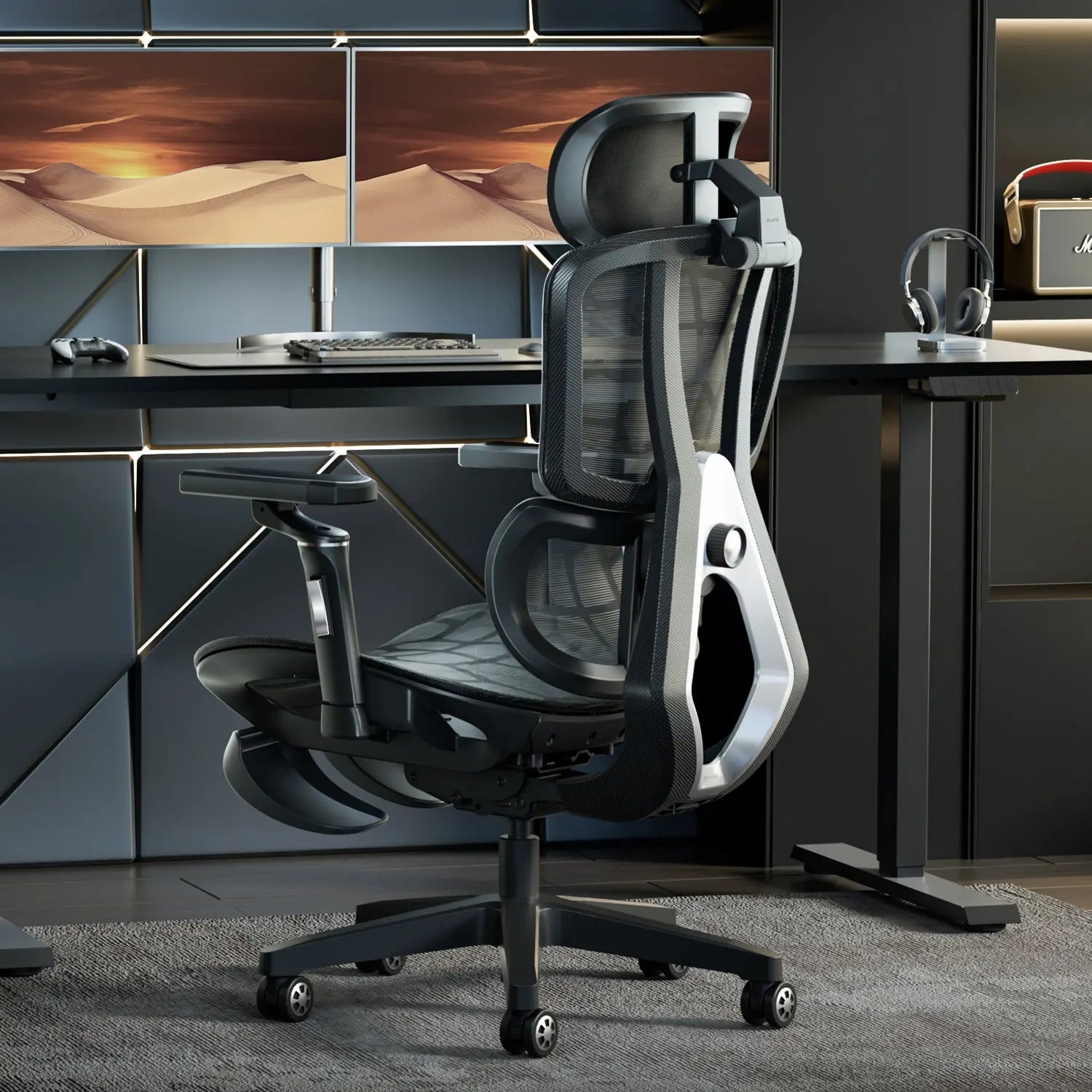 AutoFull G5 Ergonomic Gaming Chair - Adjustable Lumbar Support & Headrest - High Back Racing Style for PC & Office - Perfect for Long Gaming Sessions & Work from Home