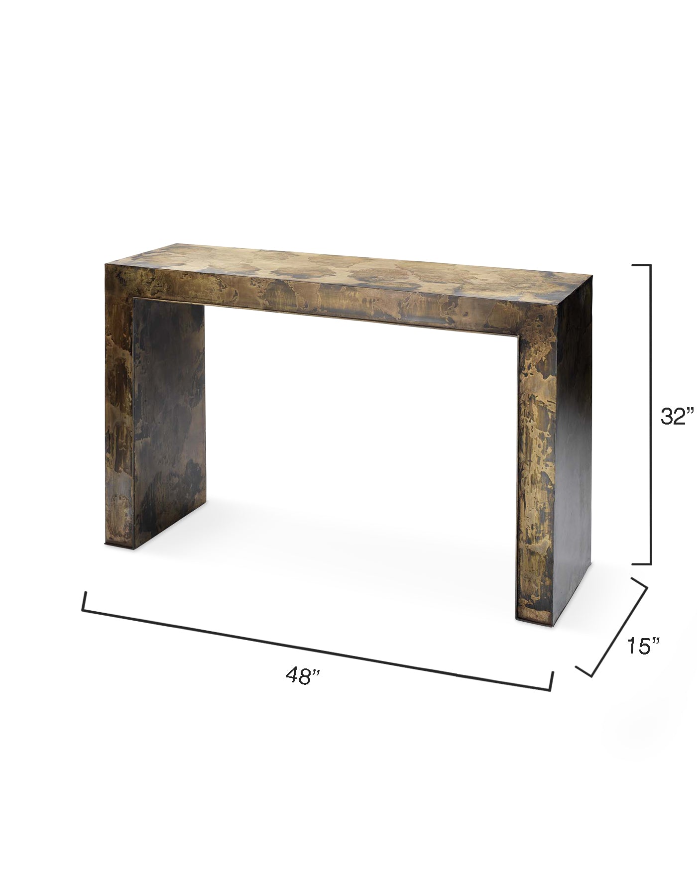 Charlemagne Console Table - Elegant Entryway Table with Wooden Frame & Marble Top - Perfect for Hallway, Living Room & Home Decor