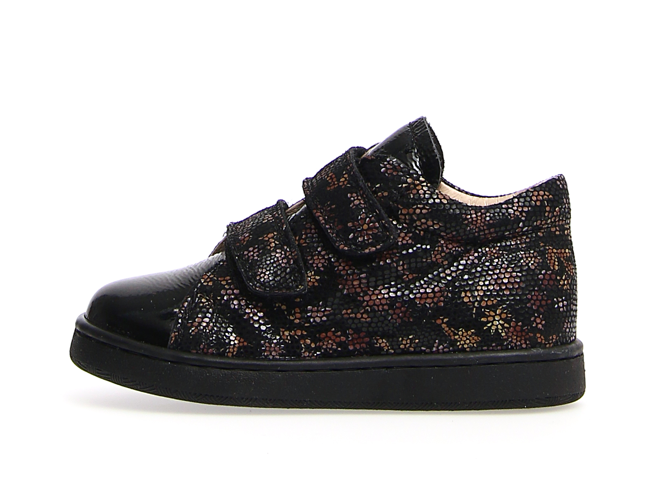 Naturino Gemzie4 VL Sneakers for Girls - Black | Comfortable Kids' Shoes for School, Play & Everyday Wear