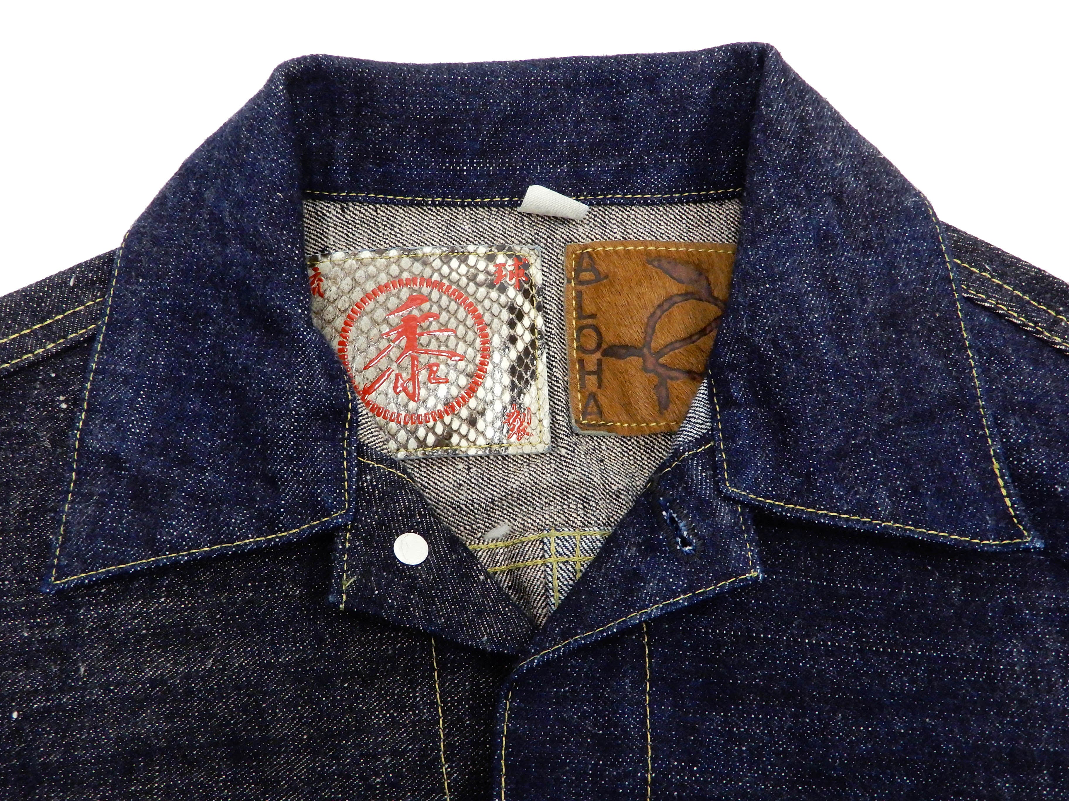 Men's Sugar Cane Jacket - Mixed Denim Panel Color Block Jean Jacket SC10701 One Wash | Stylish Casual Outerwear for Streetwear & Everyday Fashion