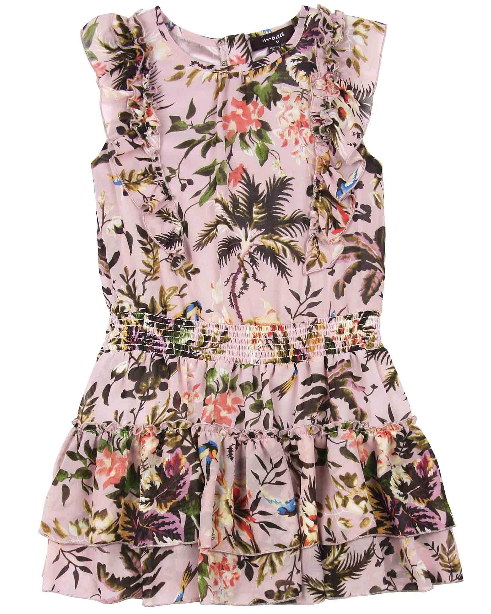 Girl's Ruffled Chiffon Dress Malia - Elegant Party Wear for Kids, Sizes 6-14, Perfect for Birthday, Wedding & Special Occasions