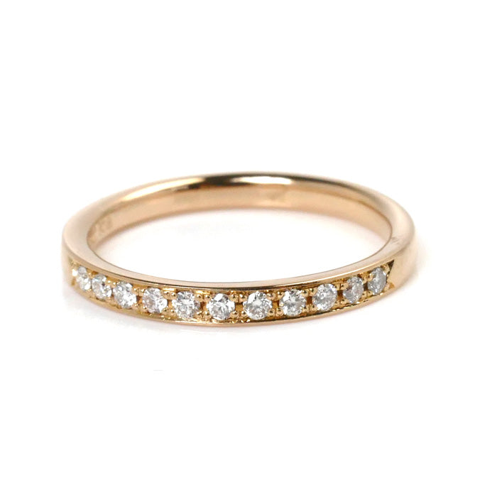 4℃ Half Eternity 18K White Gold Diamond Ring - 0.50ct Round Cut Wedding Band for Women, Perfect for Anniversary, Engagement & Everyday Elegance