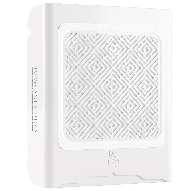 Beyond Pro Nail Dust Collector - White | Professional Nail Salon Dust Extractor for Acrylic & Gel Manicures | Perfect for Home & Salon Use