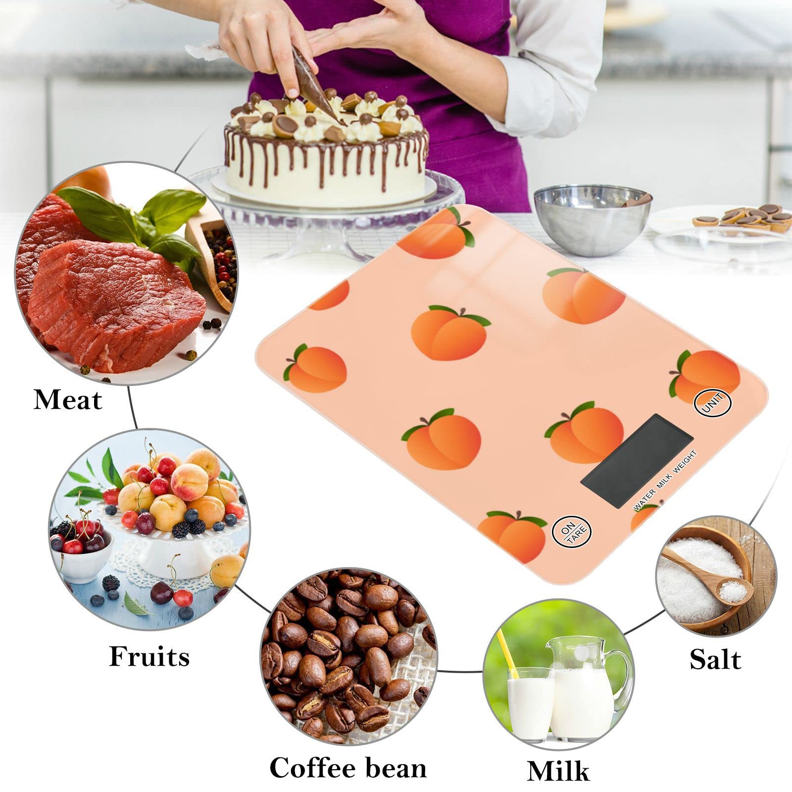 **11lb Digital Kitchen Scale - Waterproof Food Scale with Ounces/Grams for Cooking, Baking, Coffee & Weight Loss | Perfect for Home, Restaurant & Meal Prep**