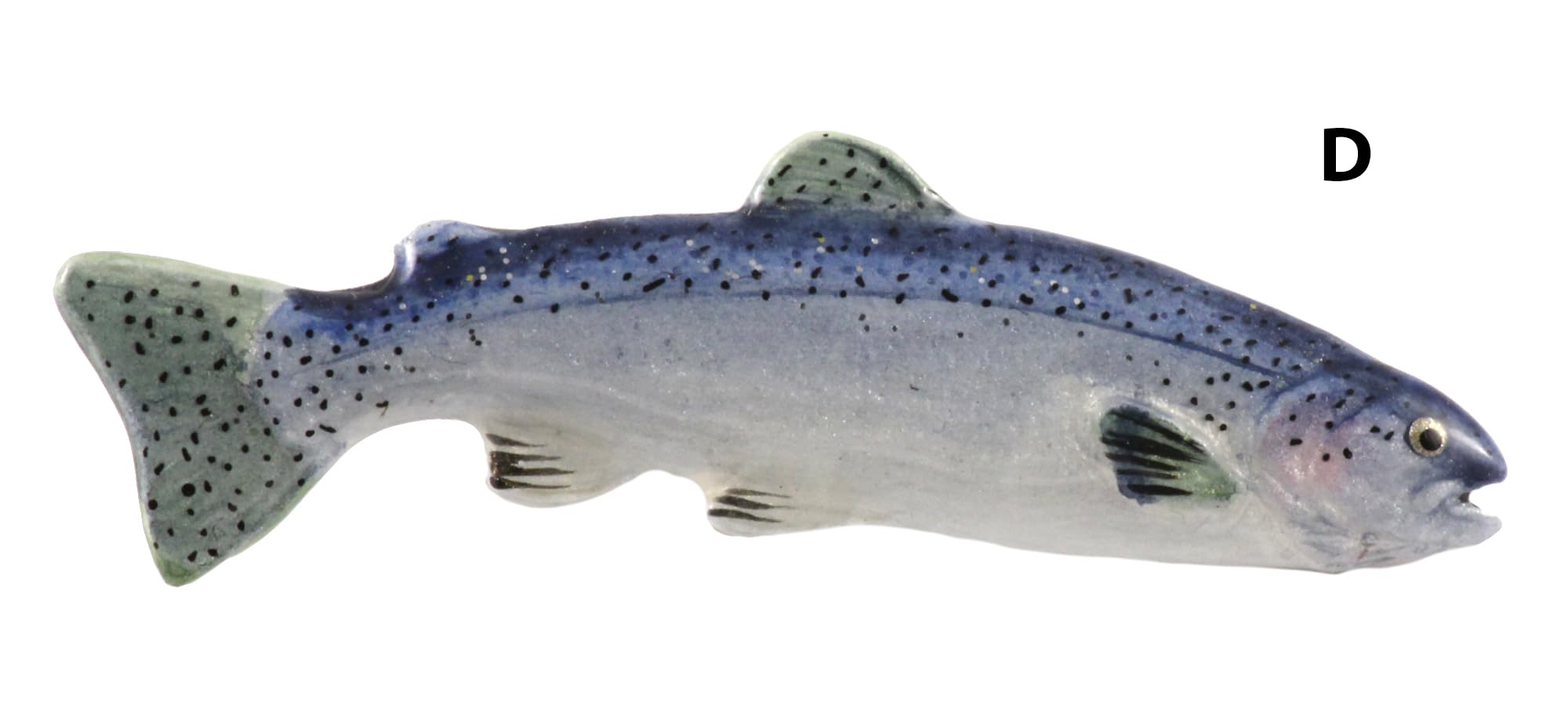 Steelhead Fish Lapel Pins for Women - Handmade in USA, 200 Unique Designs - Hat Pins, Brooches, Jewelry Gifts for Fishing Enthusiasts (Perfect for Outdoor Events, Fishing Trips & Collector Displays) FP030D