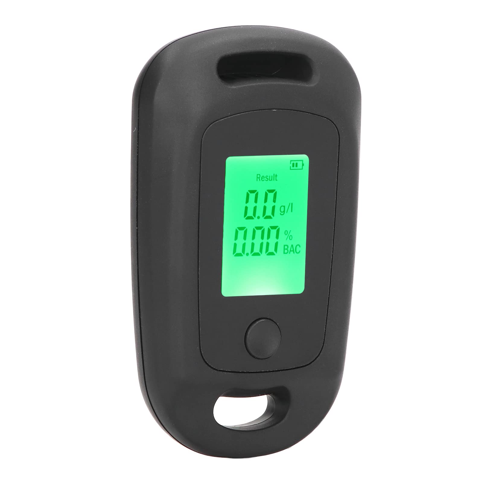 CHICIRIS Portable Breathalyzer - USB Rechargeable Alcohol Tester with Hanging Hole, High Accuracy 3.7V Battery & Built-in Light | Lightweight Design for Personal & Professional Use | Perfect for Nightlife, Workplace Testing & Road Safety (Black)