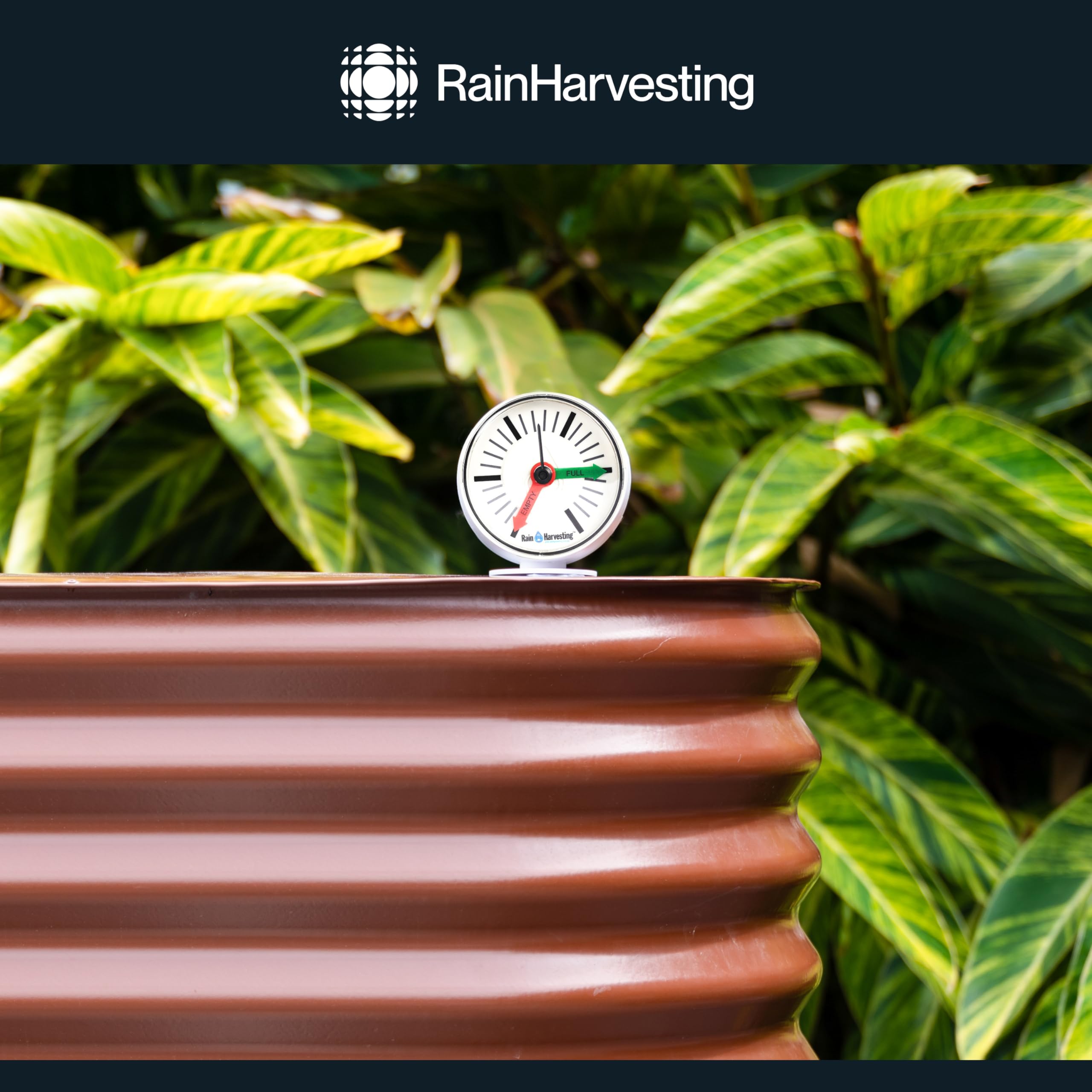 Tank Gauge - Premium Tank-Top Water Level Monitor for Rainwater Harvesting Systems - Ideal for Home, Farm, and Outdoor Water Storage