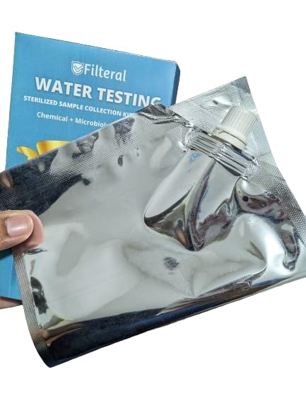 Sterilized 1 Liter Water Testing Sample Collection Kit for Chemical & Microbial Analysis | Nationwide Door Pickup Service | Online Water Quality Testing for Home, Lab & Environmental Use