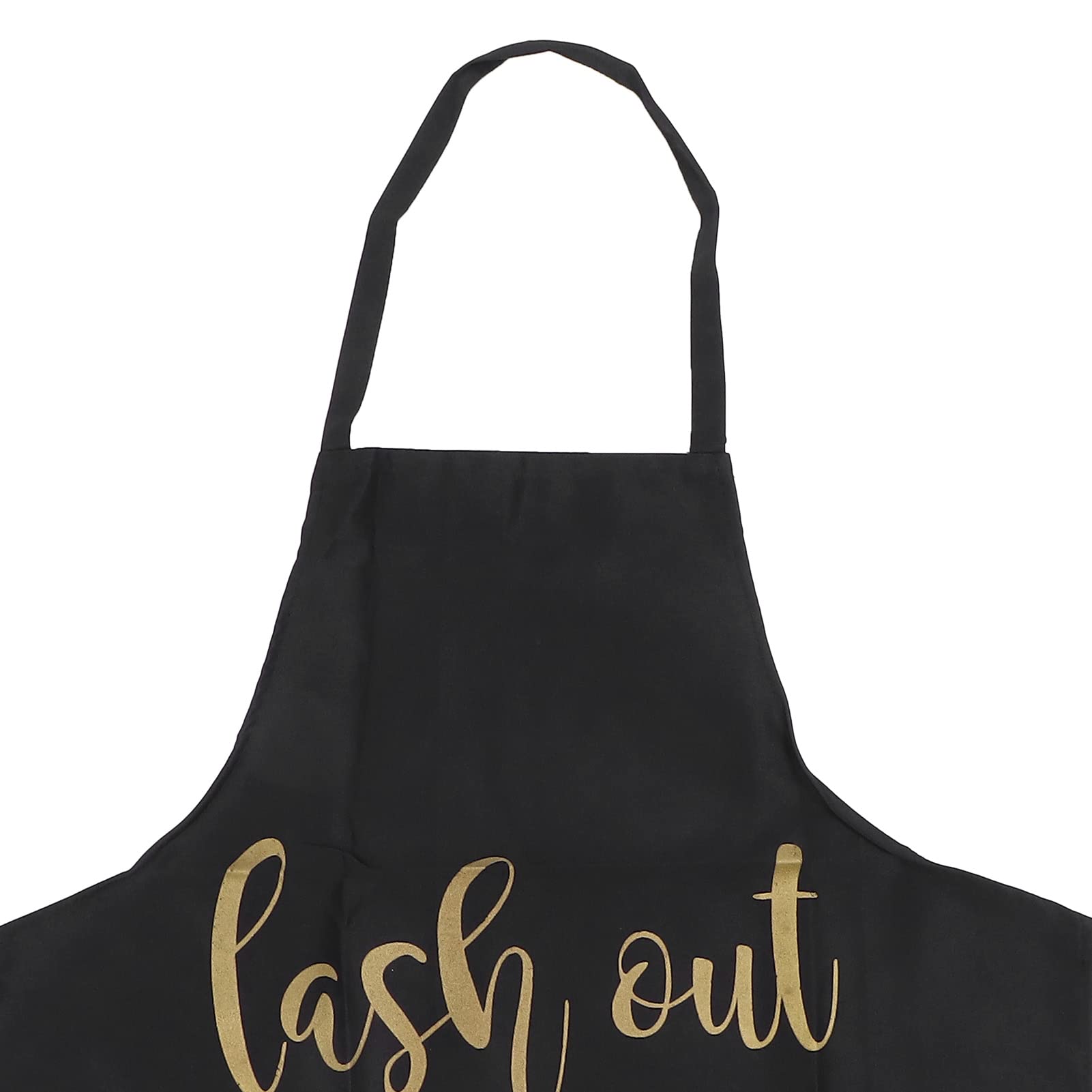 Premium Lash Salon Apron - Flexible & Comfortable Eyelash Extension Apron with Stylish Eyelash Pattern for Home & Professional Use (Black) - Perfect for Lash Technicians, Beauty Salons & DIY Eyelash Extensions at Home