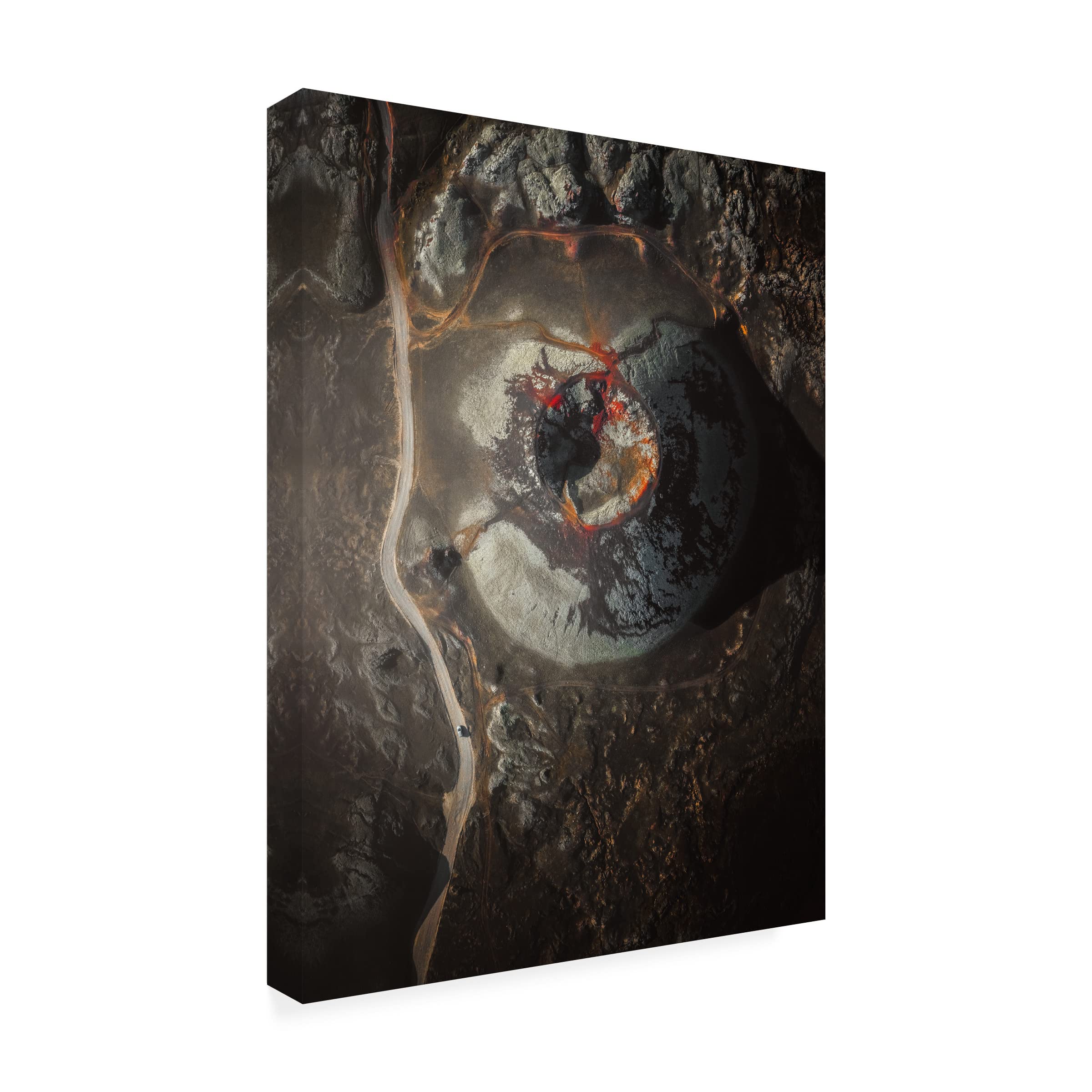 Trademark Fine Art 'The Icelandic Eye' Canvas Wall Art by Timo Heinz - Stunning Landscape Painting for Living Room, Bedroom & Office Decor