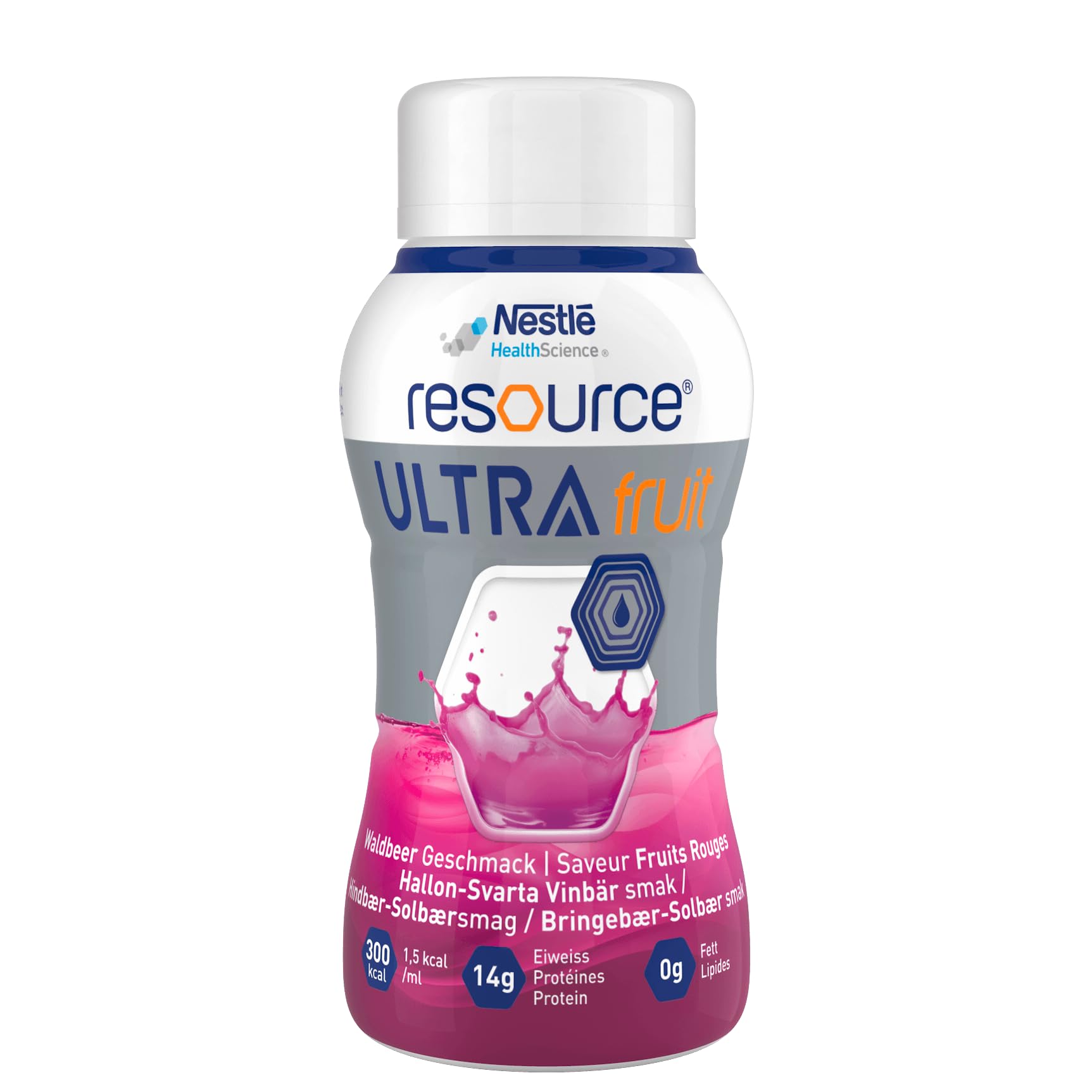 Resource Ultra Fruit 24-Pack Mixed Flavors 200ml Bottles - Delicious Vitamin-Enriched Juice Drinks for Kids Lunchboxes, Sports Hydration & Healthy Snacking