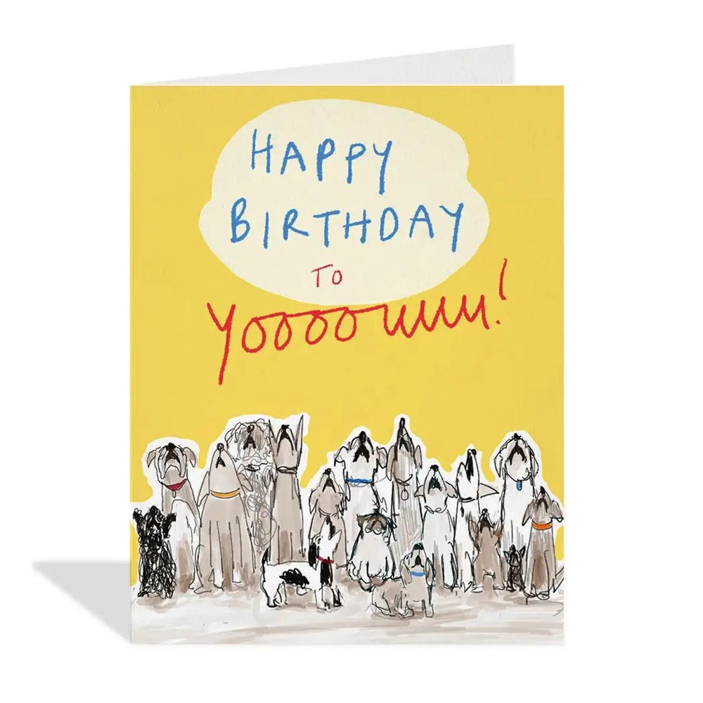 Halfpenny Dog Choir Greeting Card - Funny Christmas Holiday Card for Dog Lovers - Perfect for Pet Owners, Birthday, Anniversary & Special Occasions
