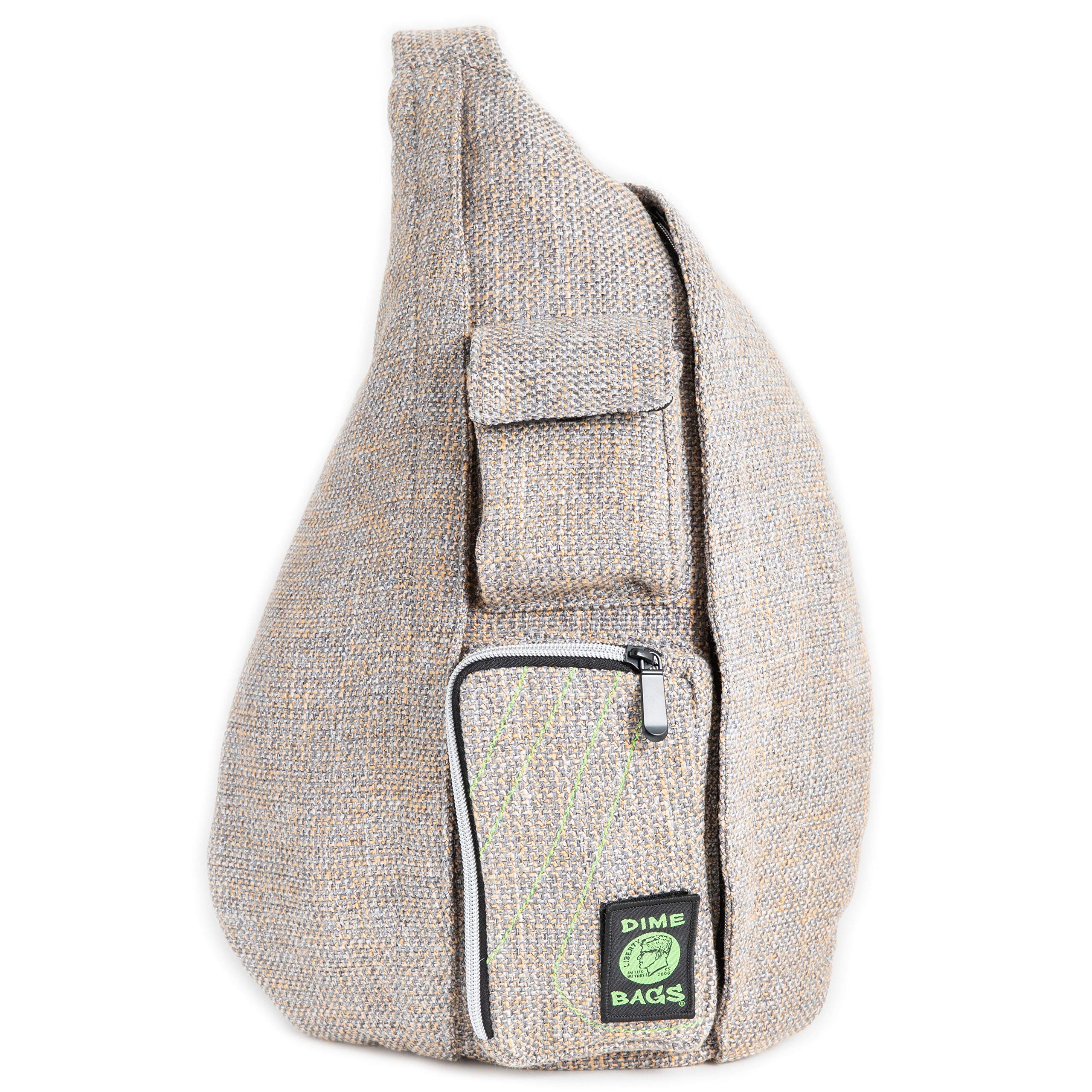 DIME BAGS - Premium Sling Crossbody Bag for Men & Women - Adjustable Shoulder Strap Backpack - Lightweight & Durable (Sand) - Perfect for Travel, Hiking, and Everyday Use