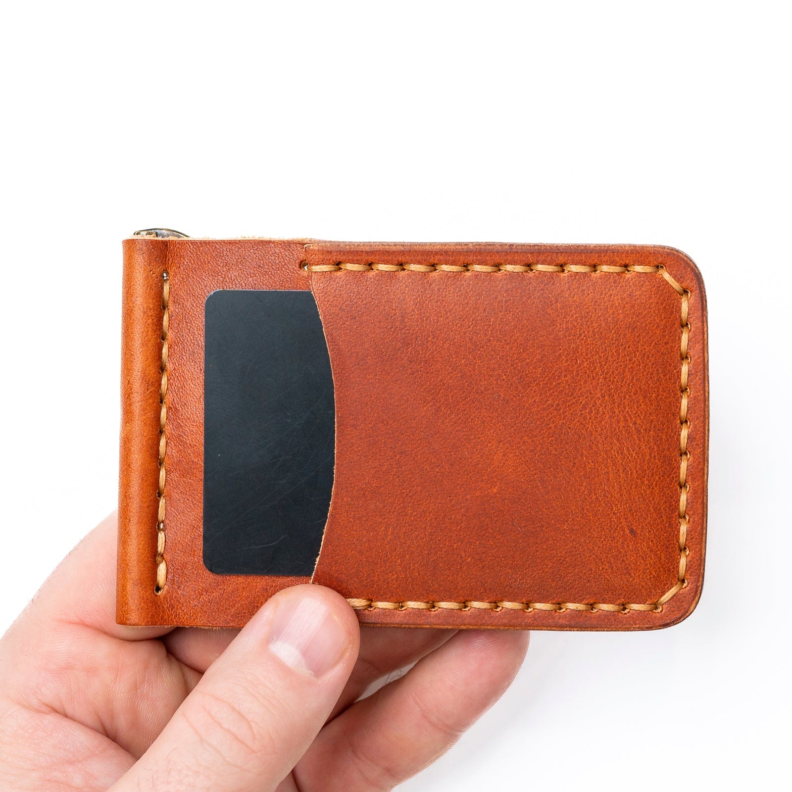 Genuine Leather Money Clip Wallet for Men - Slim RFID Blocking Bifold Wallet with Credit Card Slots - Perfect for Everyday Carry, Travel & Gifts