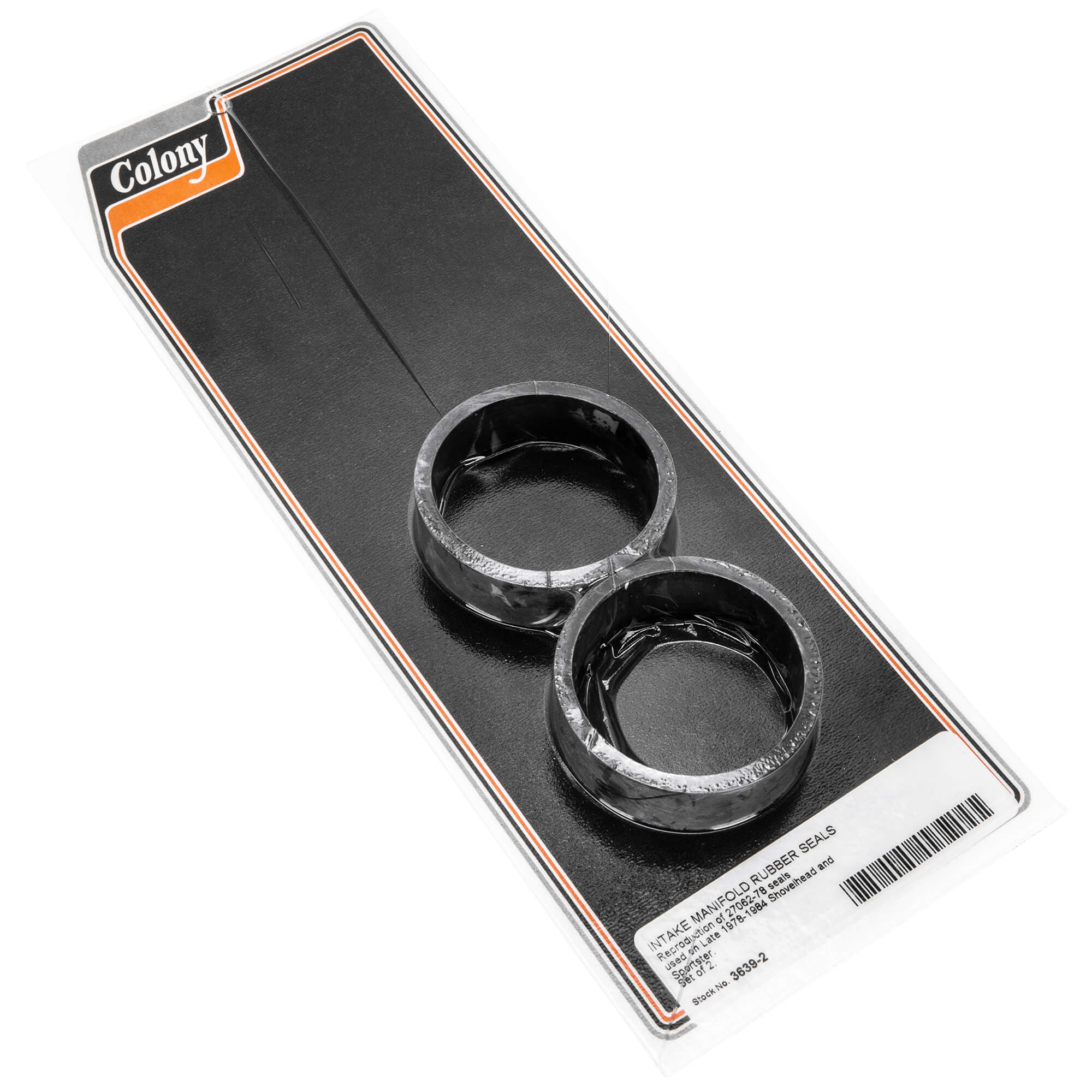 2 Pack Intake Manifold Rubber Seals for 1978-1984 Harley Davidson Shovelhead & Sportster - Engine Gasket Replacement Parts for Improved Performance & Airflow