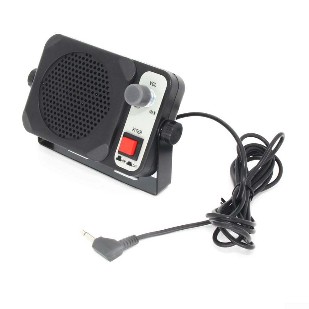 Heavy Duty External Speaker for Car CB Radio - 3.5mm Aux Portable Loudspeaker with Clear Sound | Perfect for Truck Drivers, Road Trips & Emergency Communication