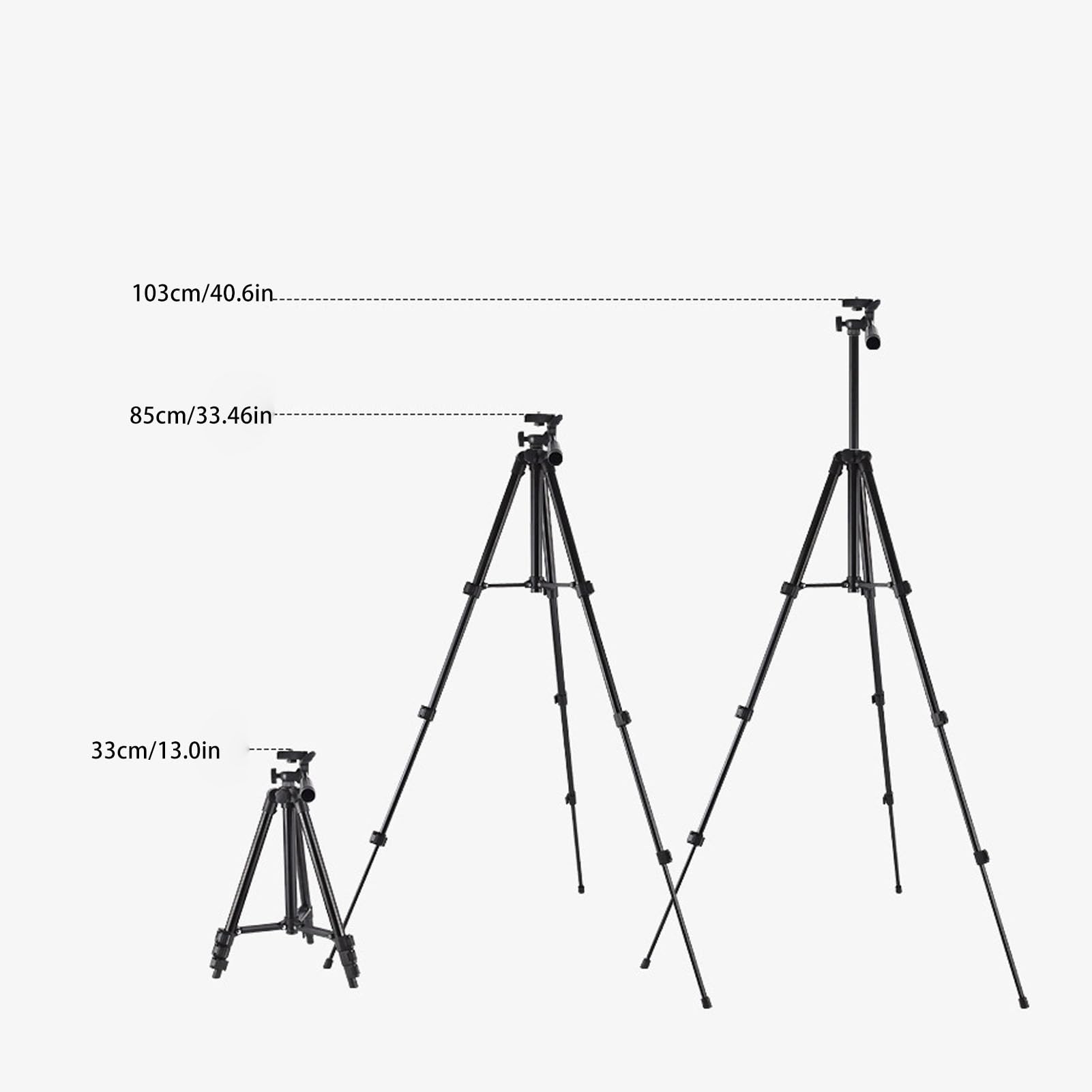 Lightweight Extendable Camera Tripod Stand for DSLR, Mirrorless, Smartphones & Camcorders - Perfect for Photography, Vlogging, YouTube Live Streaming & Video Recording