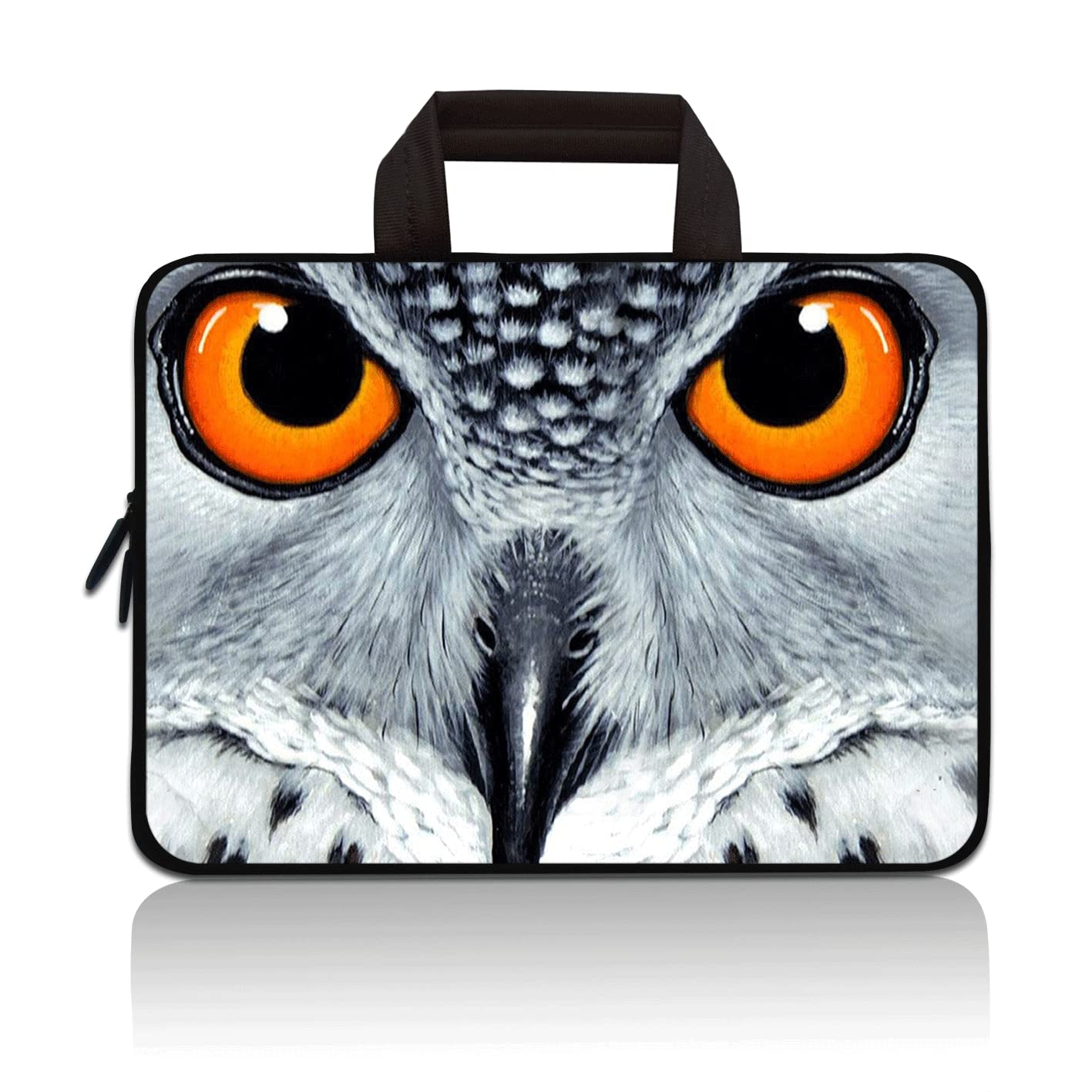 11-12.5 Inch Neoprene Laptop Sleeve Case for MacBook Air, Chromebook, Ultrabook & Tablets - Lightweight Protective Cover for Apple, Samsung, Google, Acer, HP, Dell, Lenovo, Asus (Cool Eagle Design) - Perfect for Travel, School & Office Use