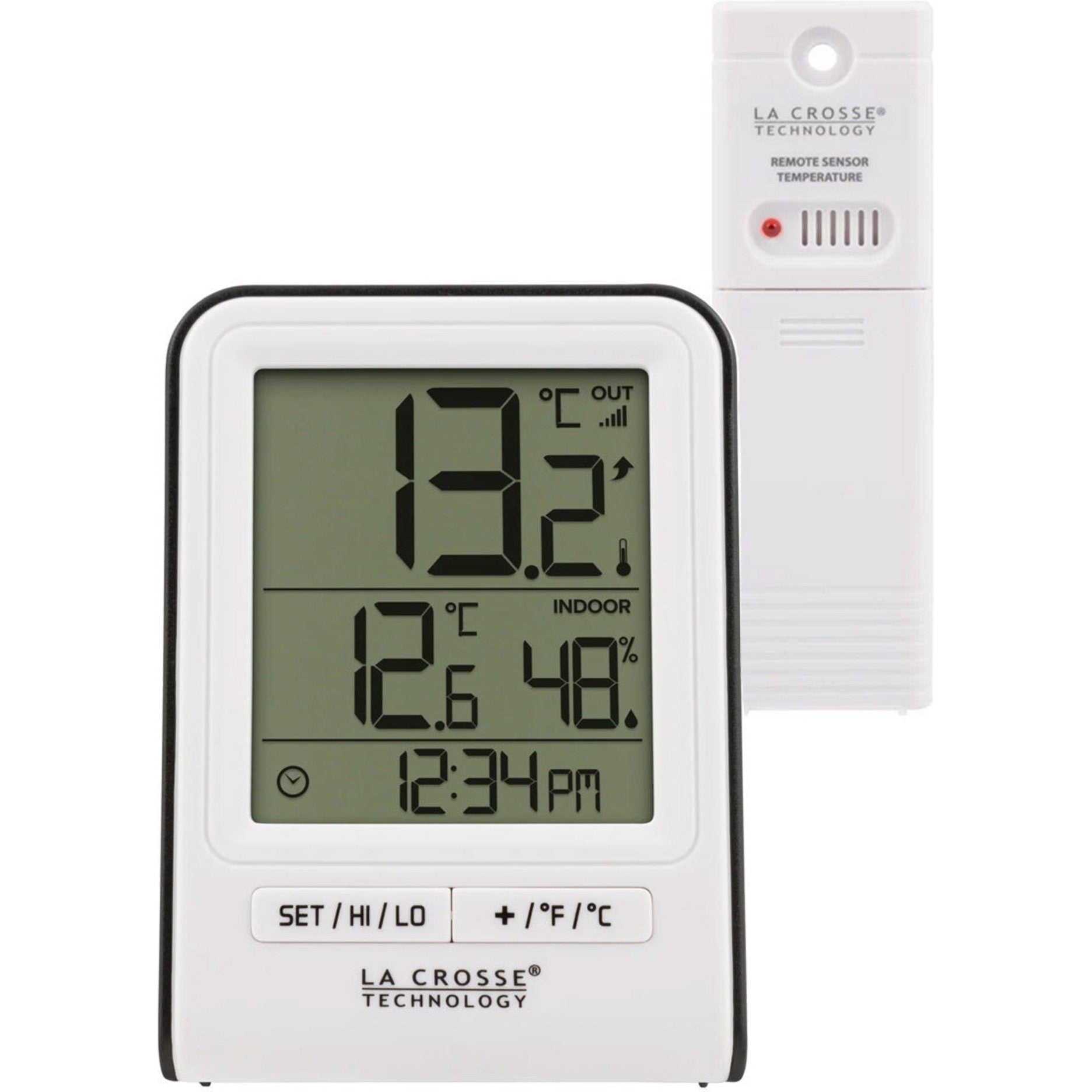 Accurate La Crosse Indoor Outdoor Thermometer for Home, Garden, and Weather Monitoring - Digital Temperature Gauge with Humidity Sensor