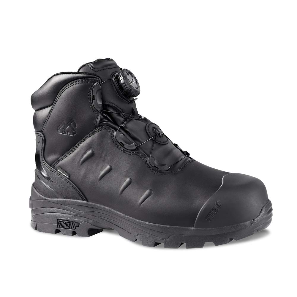 Rock Fall RF709 Lava Internal Metatarsal Waterproof Boa Safety Boots - Size 11 for Men - Steel Toe Work Boots for Construction, Industrial & Outdoor Work - Slip & Oil Resistant Safety Shoes