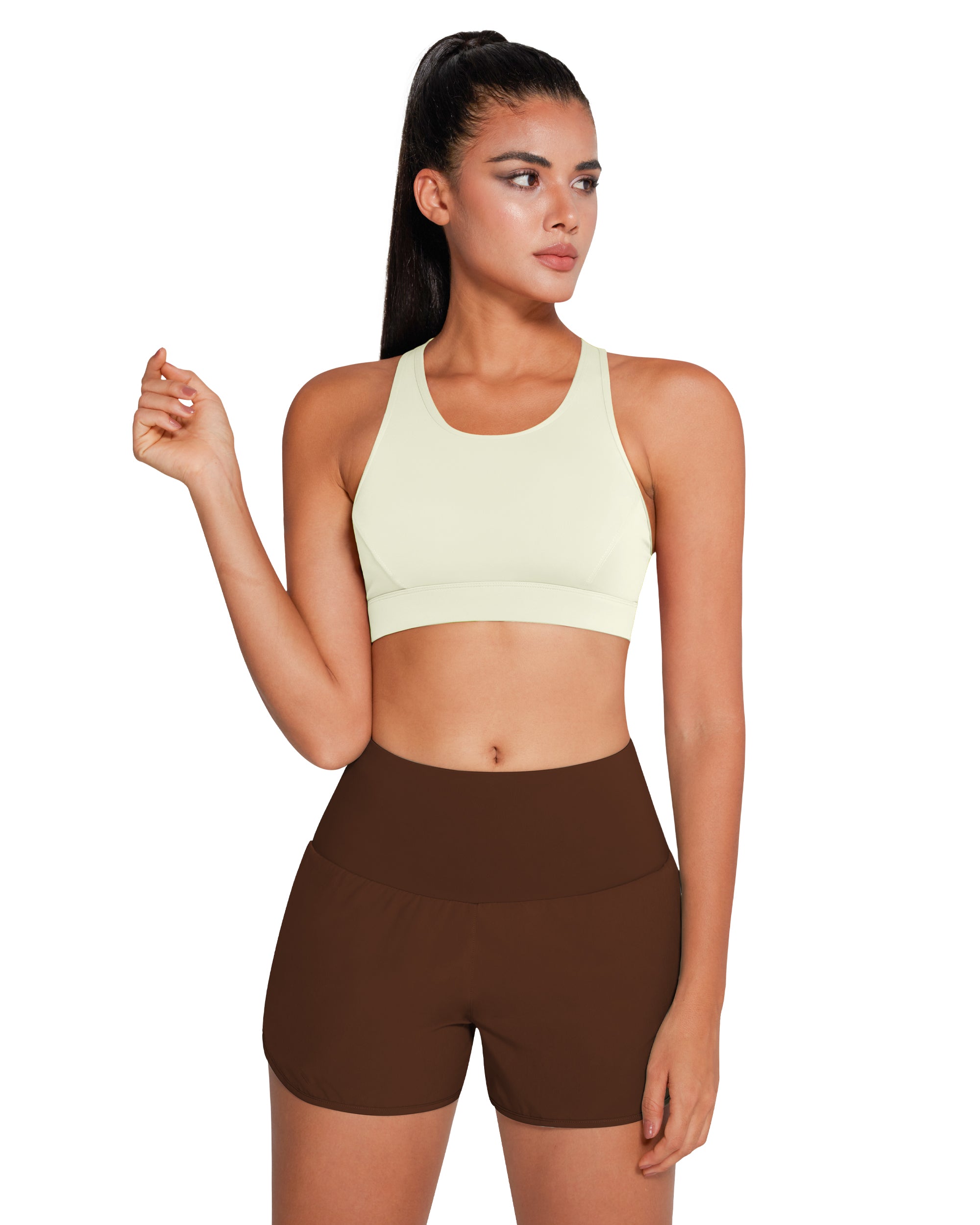 Wireless Sports Bra with Phone Pocket - Comfortable Workout Top for Running, Yoga & Gym - Secure Storage for Smartphones During Exercise
