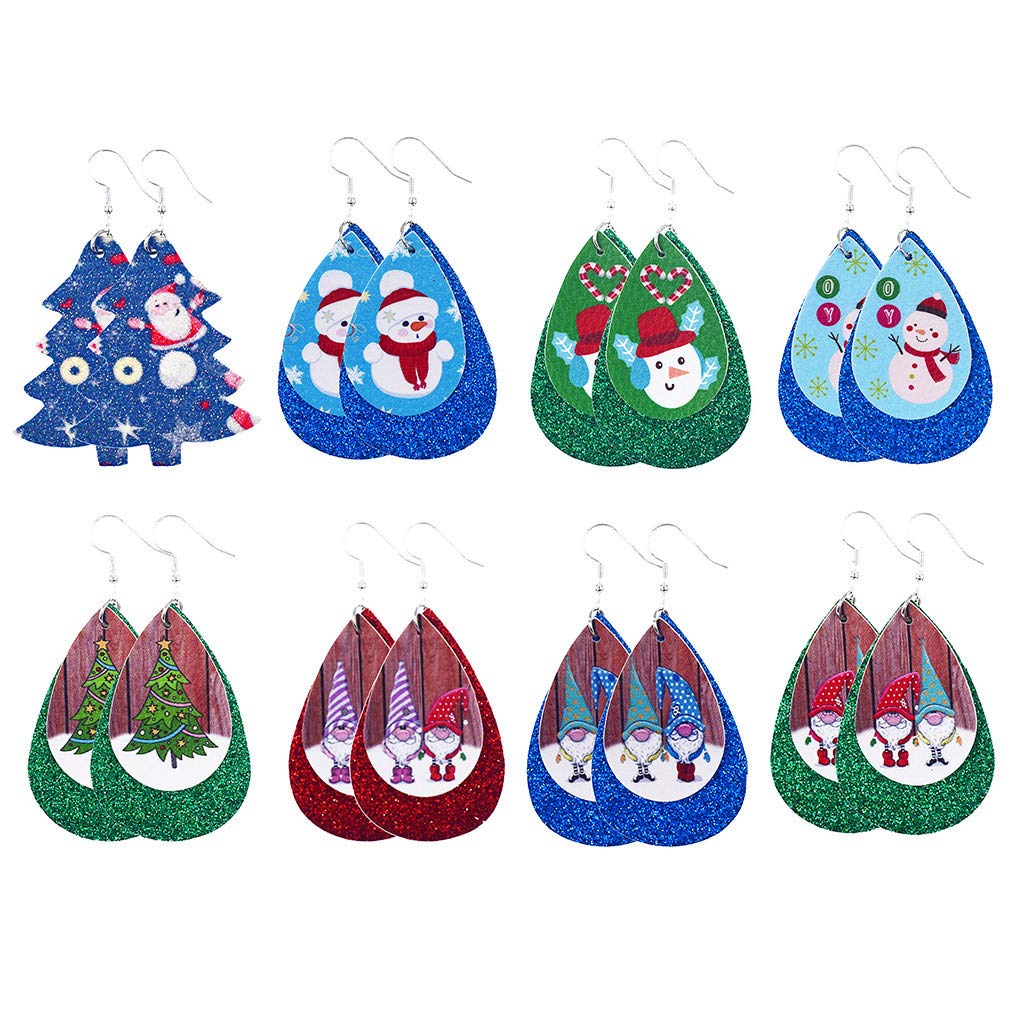 Trendy Women's Fashion Hoop Drop Earrings - Stylish Personality Pattern Jewelry Gift for Christmas, Prom & Parties (Multicolor, One Size) | Perfect for Holiday Gifts, Date Nights & Special Occasions