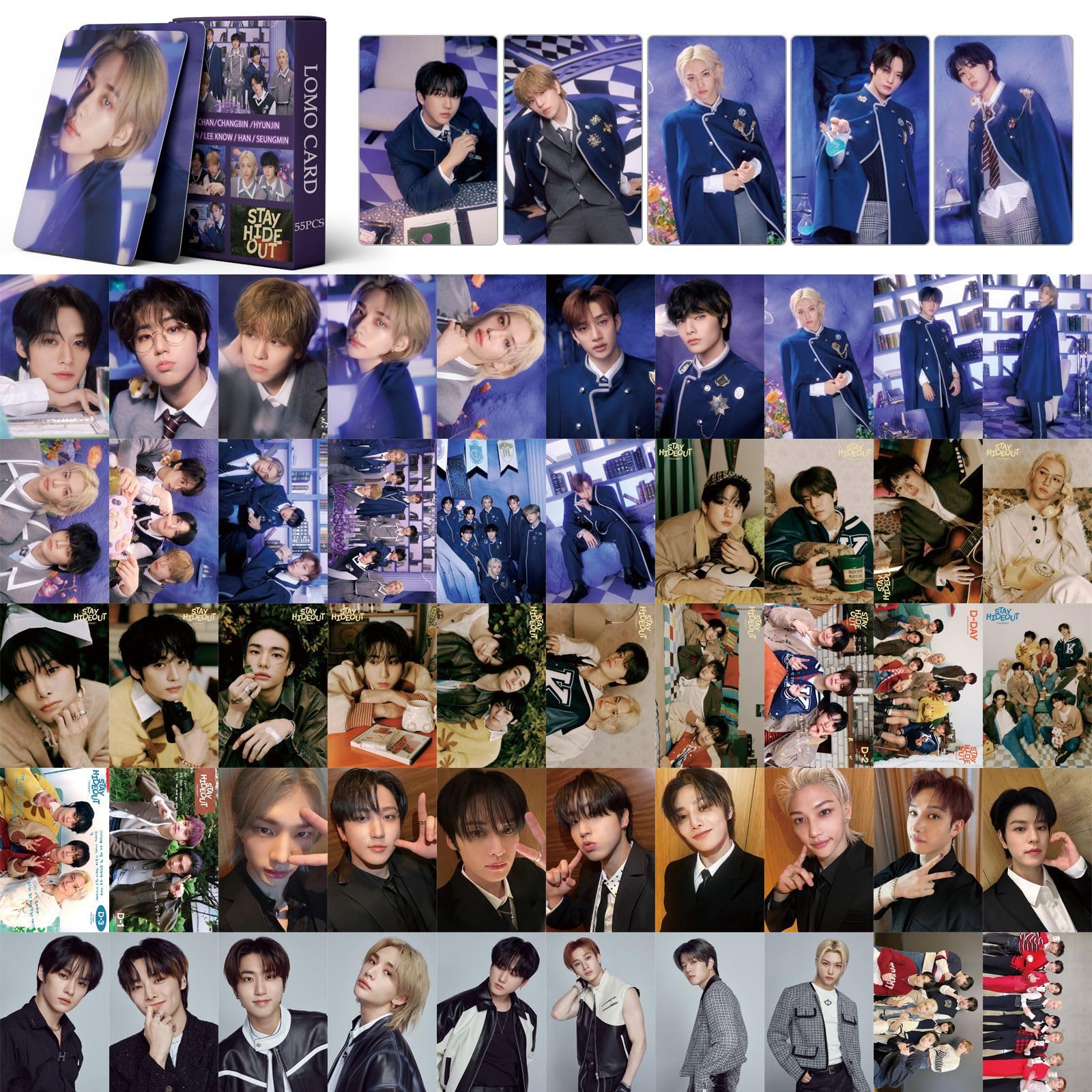 Stray Kids Magic School 2024 Official Album Photocards Set - Limited Edition K-Pop Collectible Lomo Cards for Fans | Perfect Gift for Boys and Girls | Display, Collection, and Fan Meetings