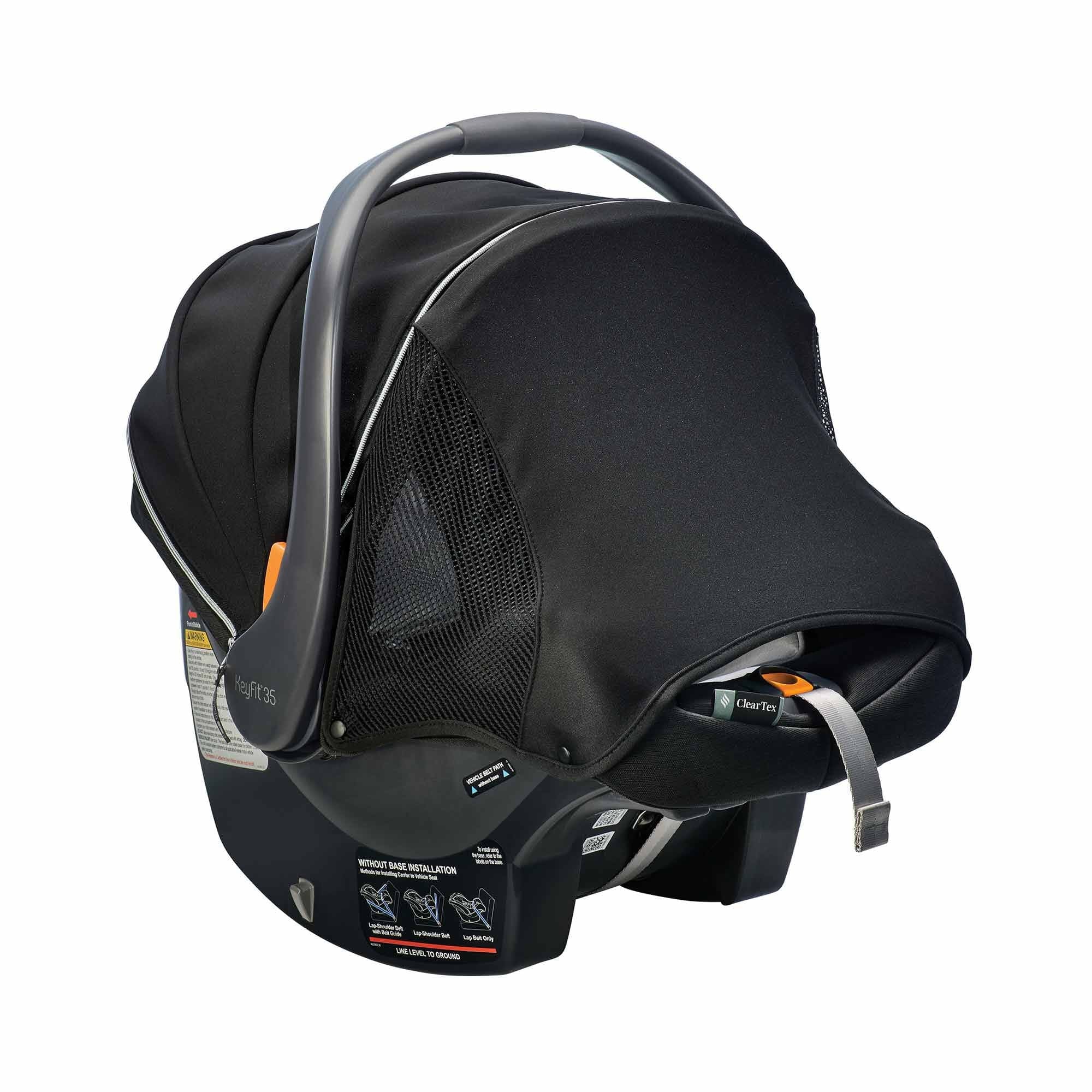 Chicco KeyFit 35 Zip ClearTex Infant Car Seat - Lightweight & Safe Baby Carrier for Newborns 4-35 lbs | Easy Installation for Cars, Travel & Everyday Use