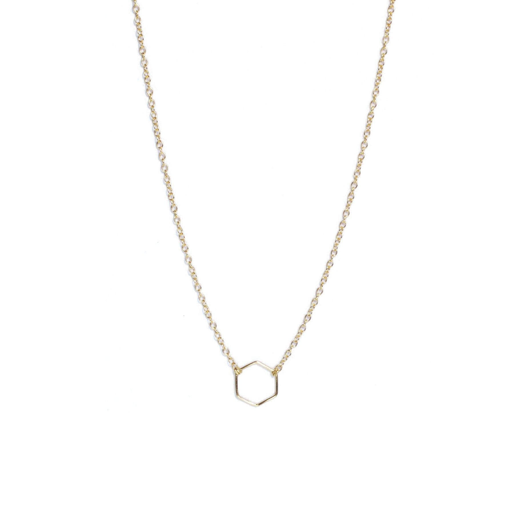 Hexagon Pendant Necklace for Women - Elegant Geometric Jewelry Gift for Her - Perfect for Everyday Wear, Parties & Special Occasions