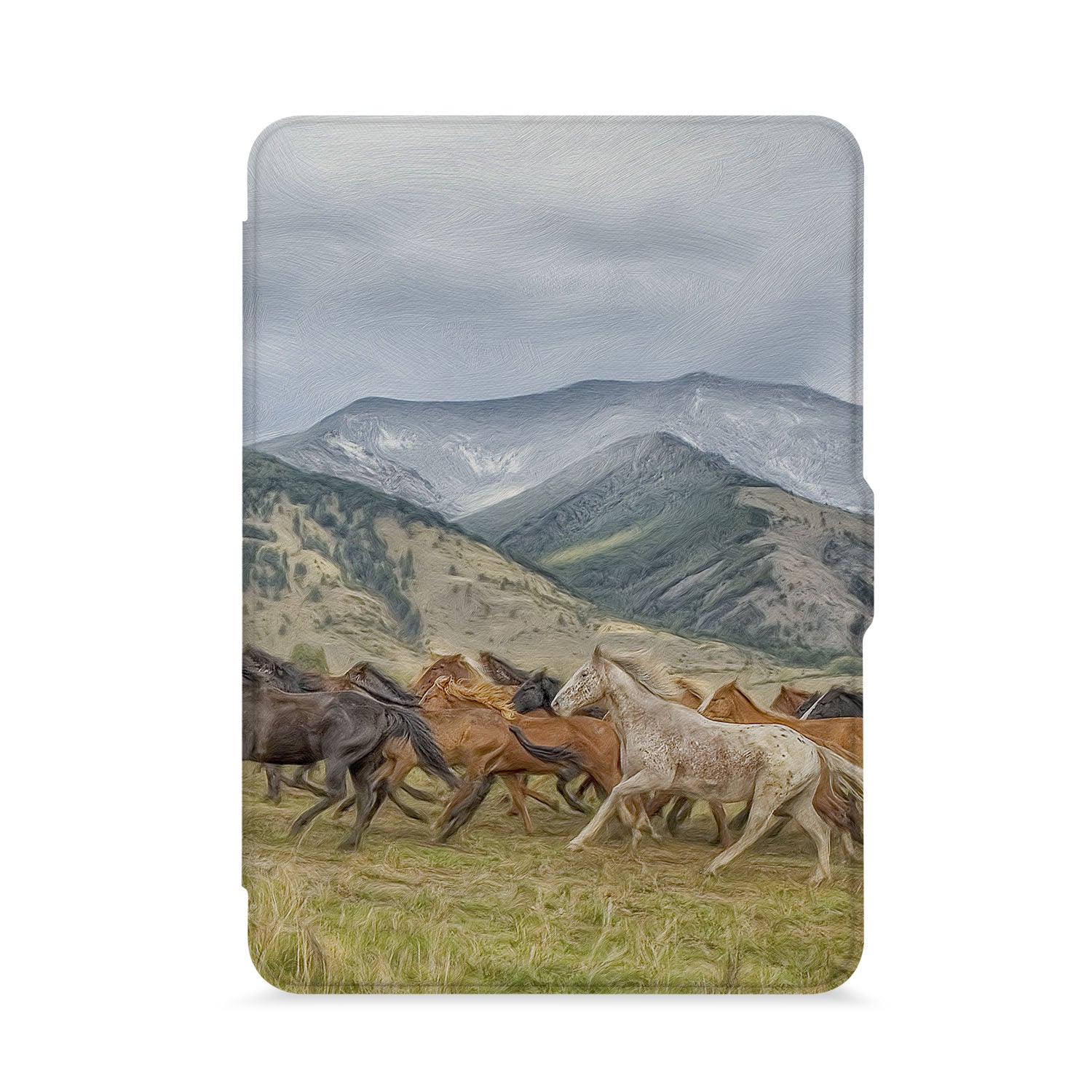 Premium Leather Kindle Case with Horse Design - Durable & Stylish Cover for Kindle E-Readers - Perfect for Reading at Home, Travel, and Gifts